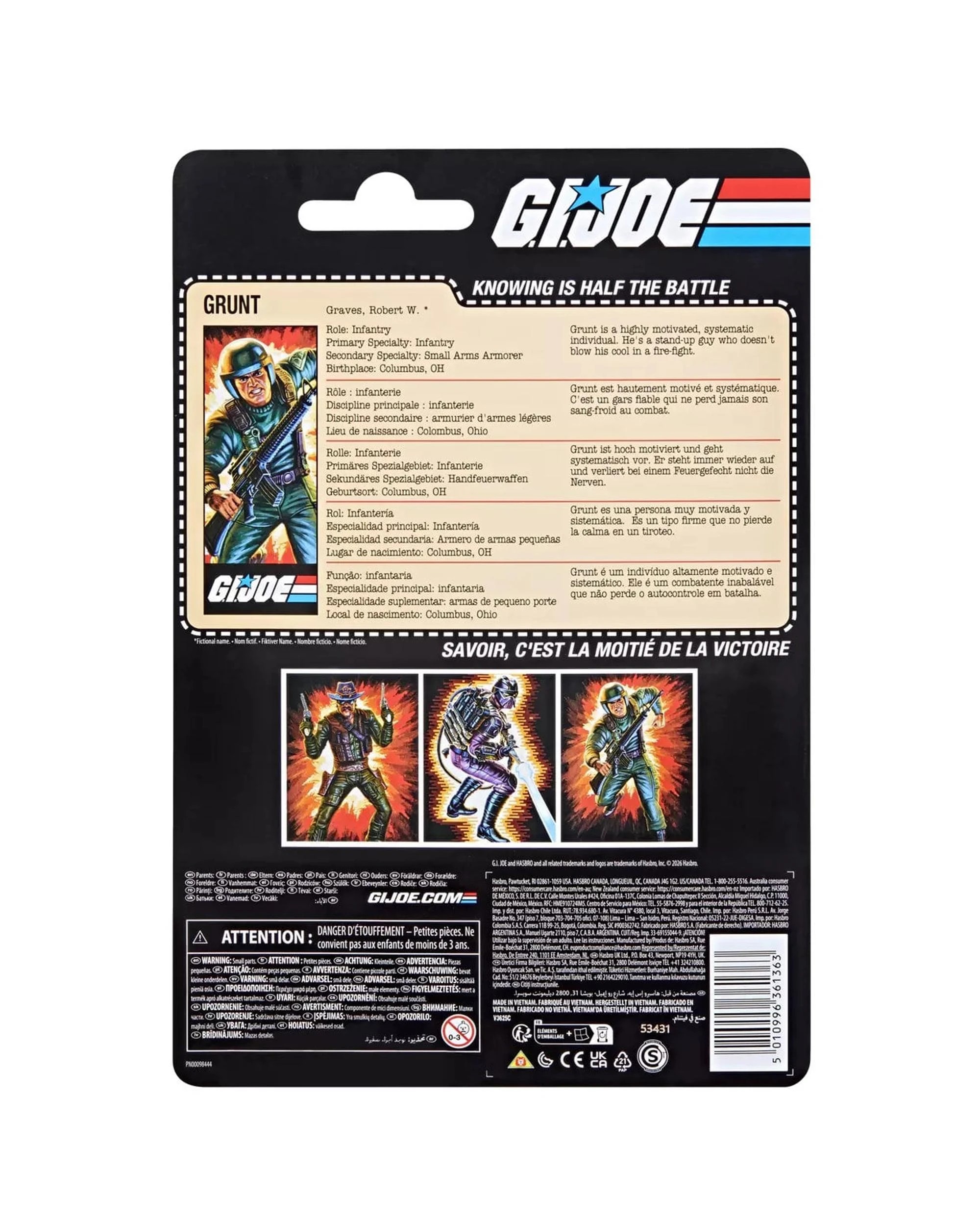 6 G.I. Joe Classified Series Retro Cardback Robert Grunt Graves Action Figure, 6 of 6