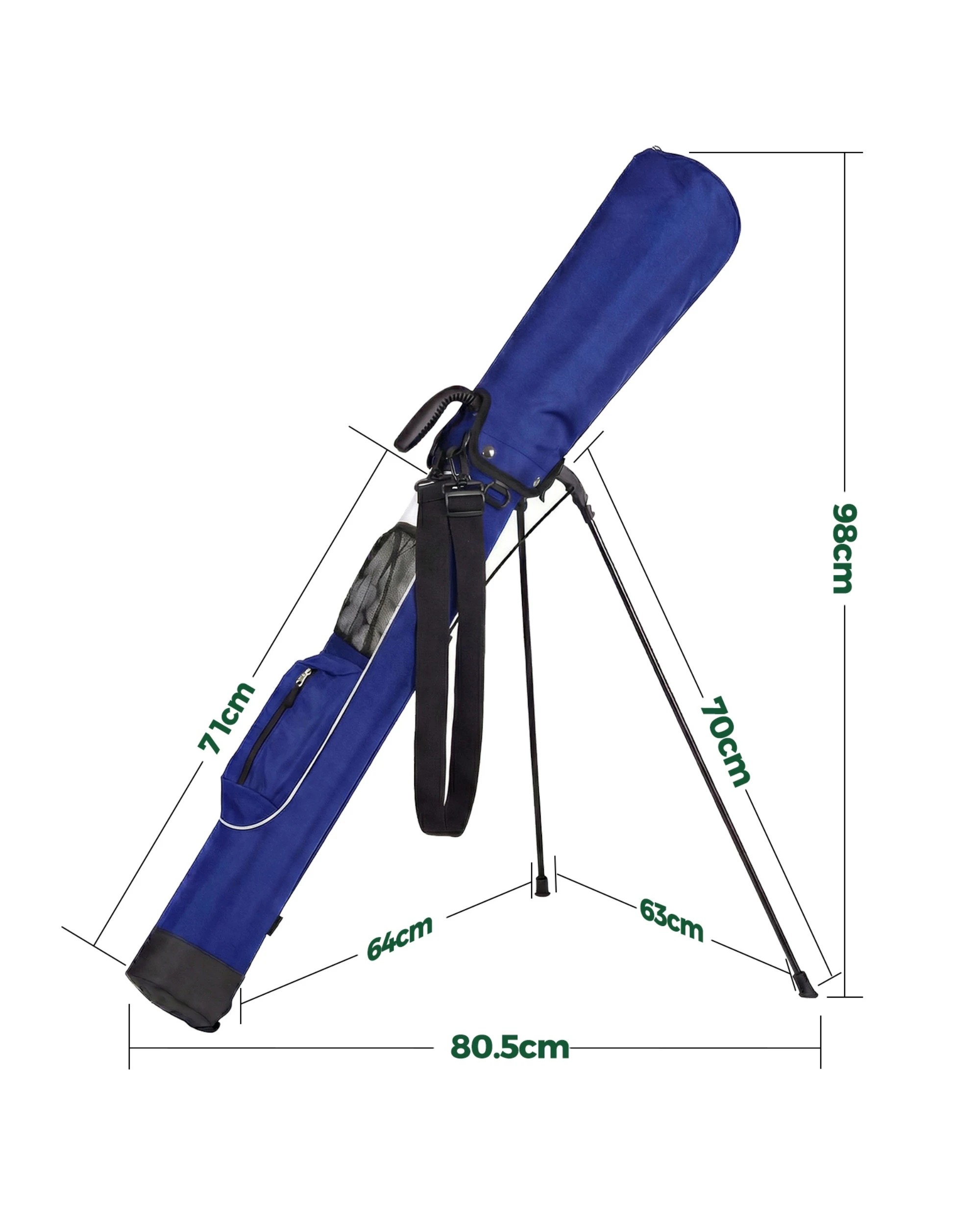 4 Advwin Ultra-Lightweight Golf Stand Bag with Carbon Fibre Legs Holds 5-7 Clubs, 4 of 6