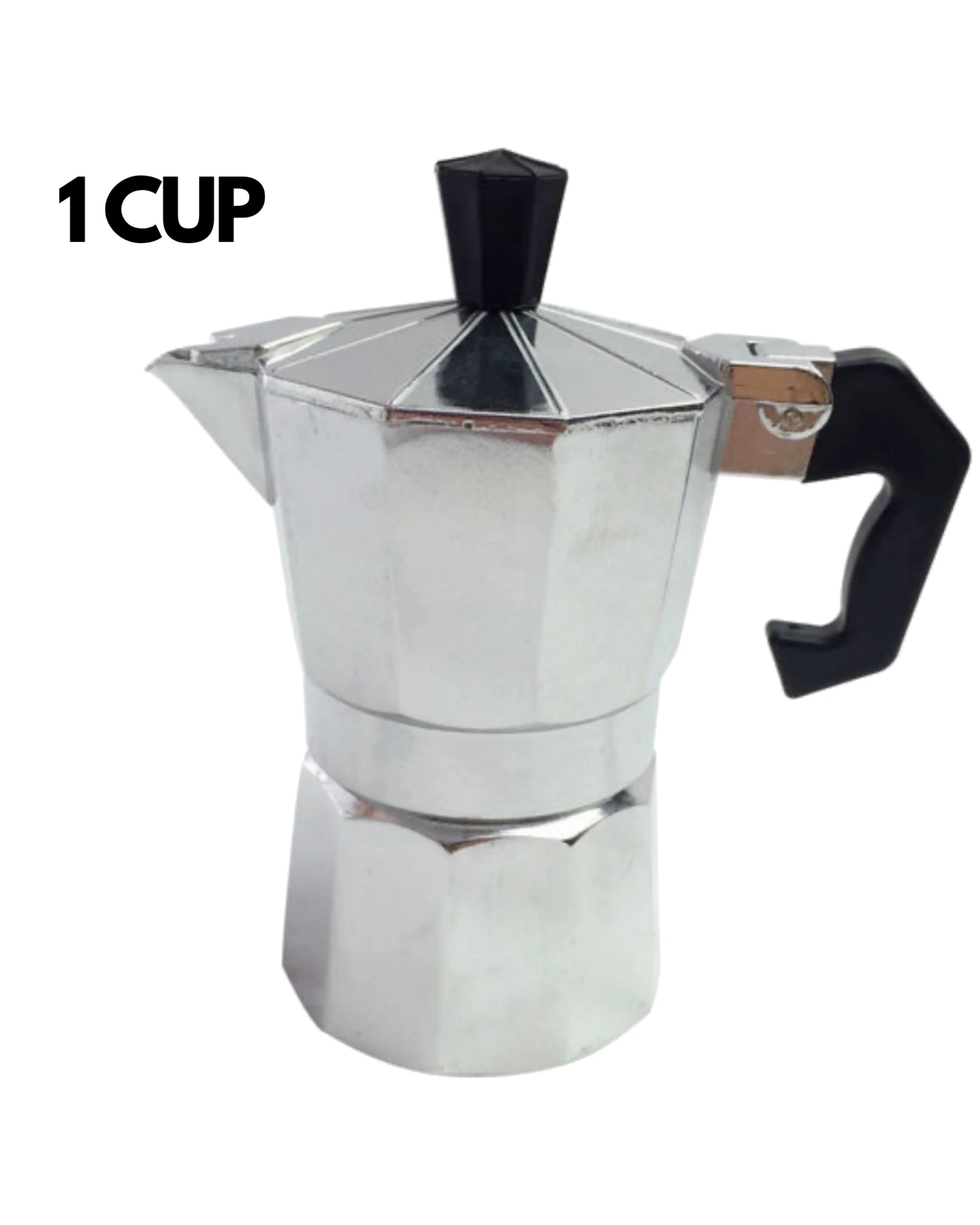 6 BR Home Moka Espresso Stove Top Percolator for One Cup, 6 of 6