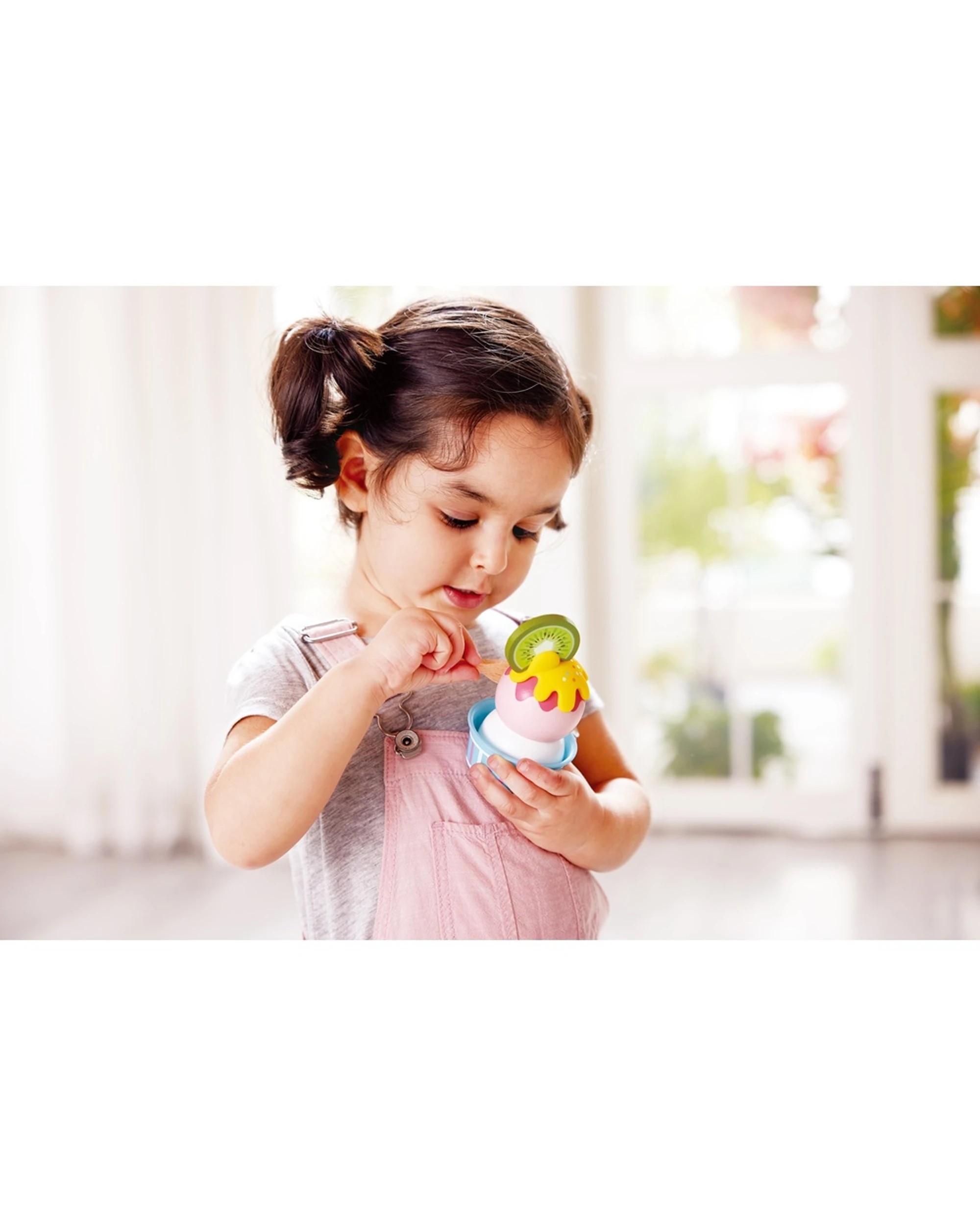 4 Hape Creamy Dreamy Ice Corner Pretend Play Toy With Toppings Kids - Plain, 4 of 4