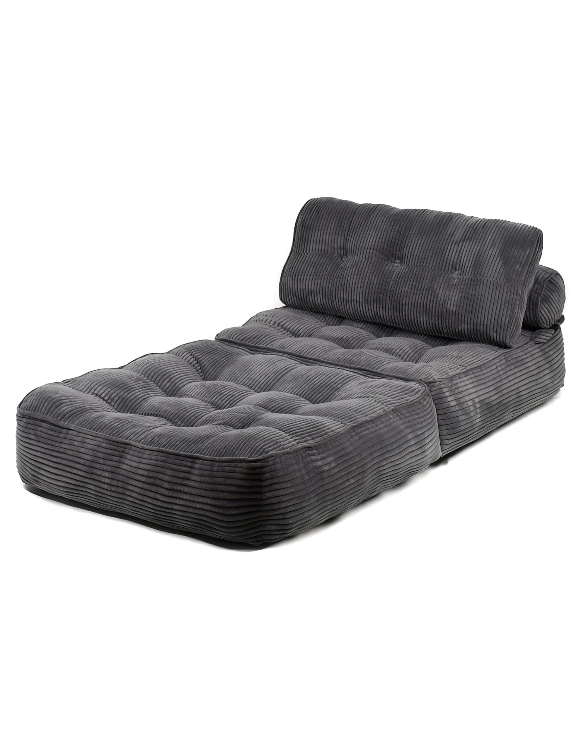 6 Advwin 3-in-1 Floor Folding Sofa Bed Convertible Sleeper Chair w/ Pillow Single Corduroy Lazy Sofa Couch Mattress Dark, 6 of 8