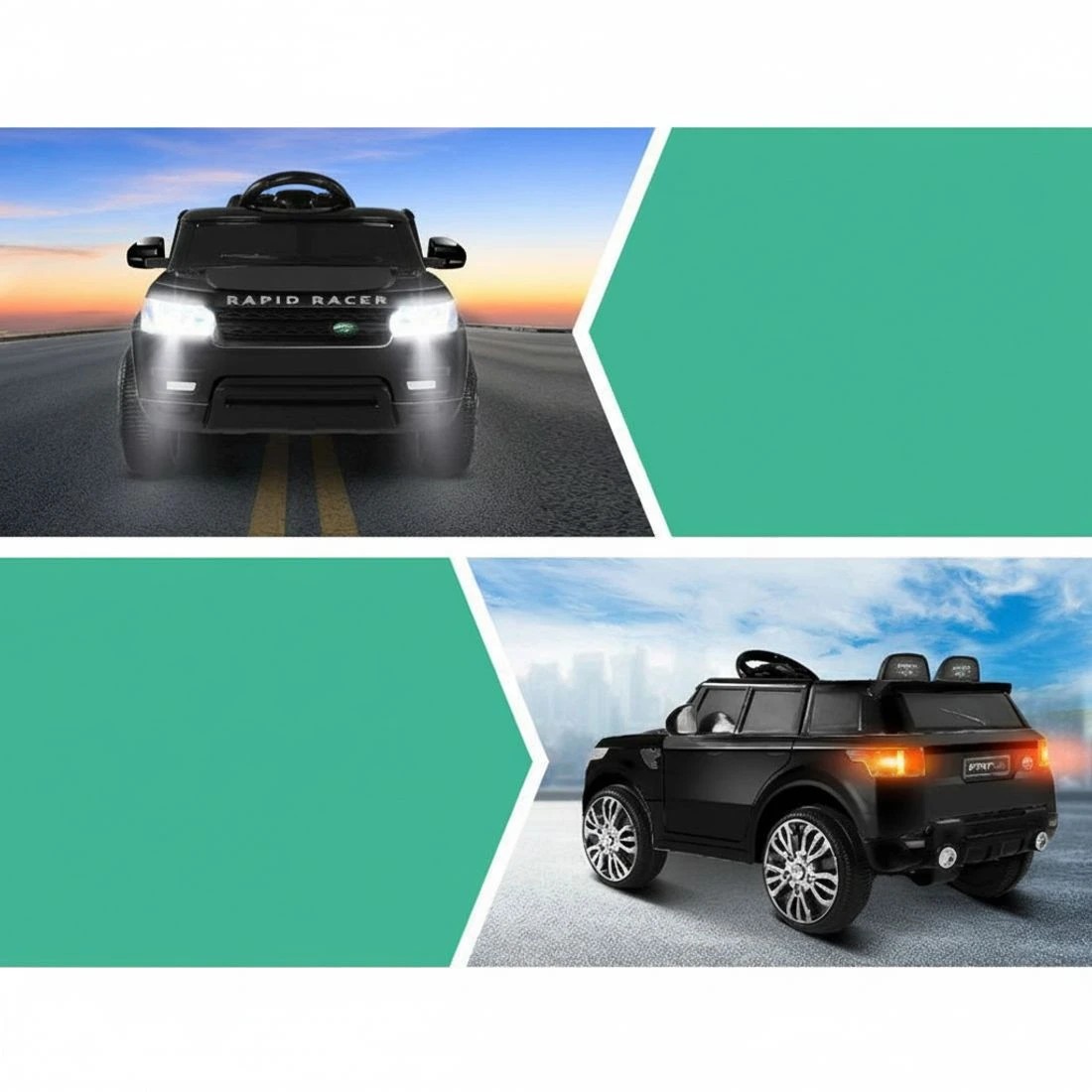 5 Rigo Kids Electric Ride On Car SUV Cars Remote 12V - Black, 5 of 7