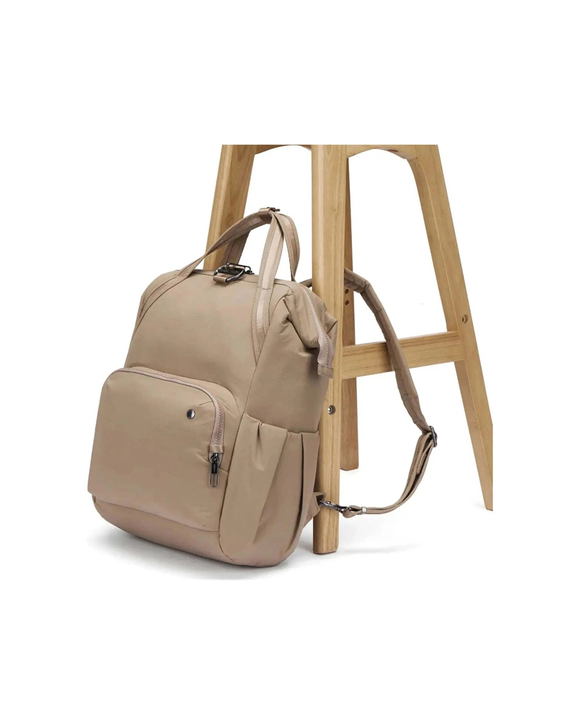 6 Pacsafe Citysafe CX Anti Theft RFID Blocking 16in Laptop Backpack Water Resistant 17L Taupe - Brown, 6 of 8