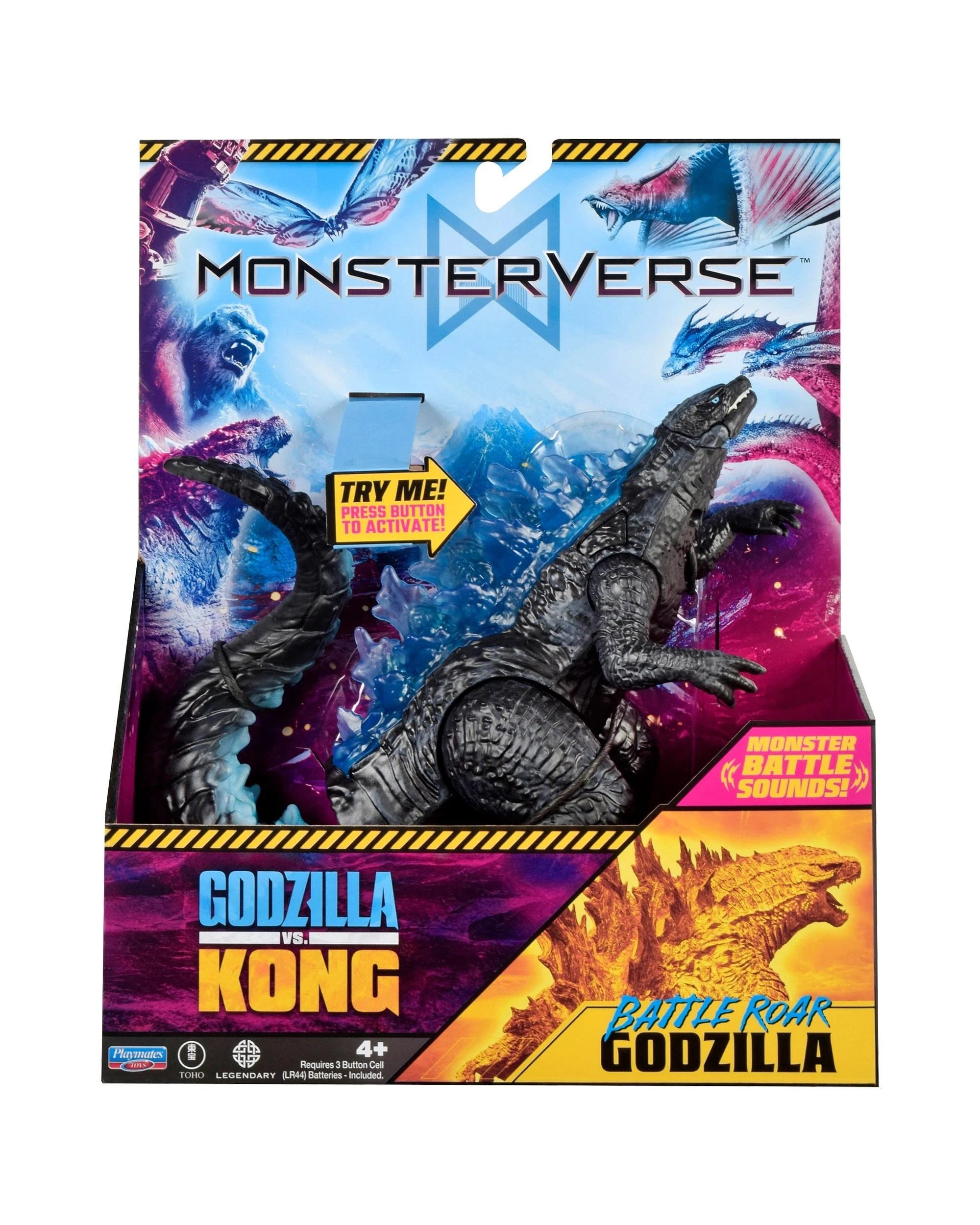 1 MonsterVerse Godzilla vs Kong Battle Roar Godzilla Deluxe Electronic 7 inch Figure, 1 of 7
