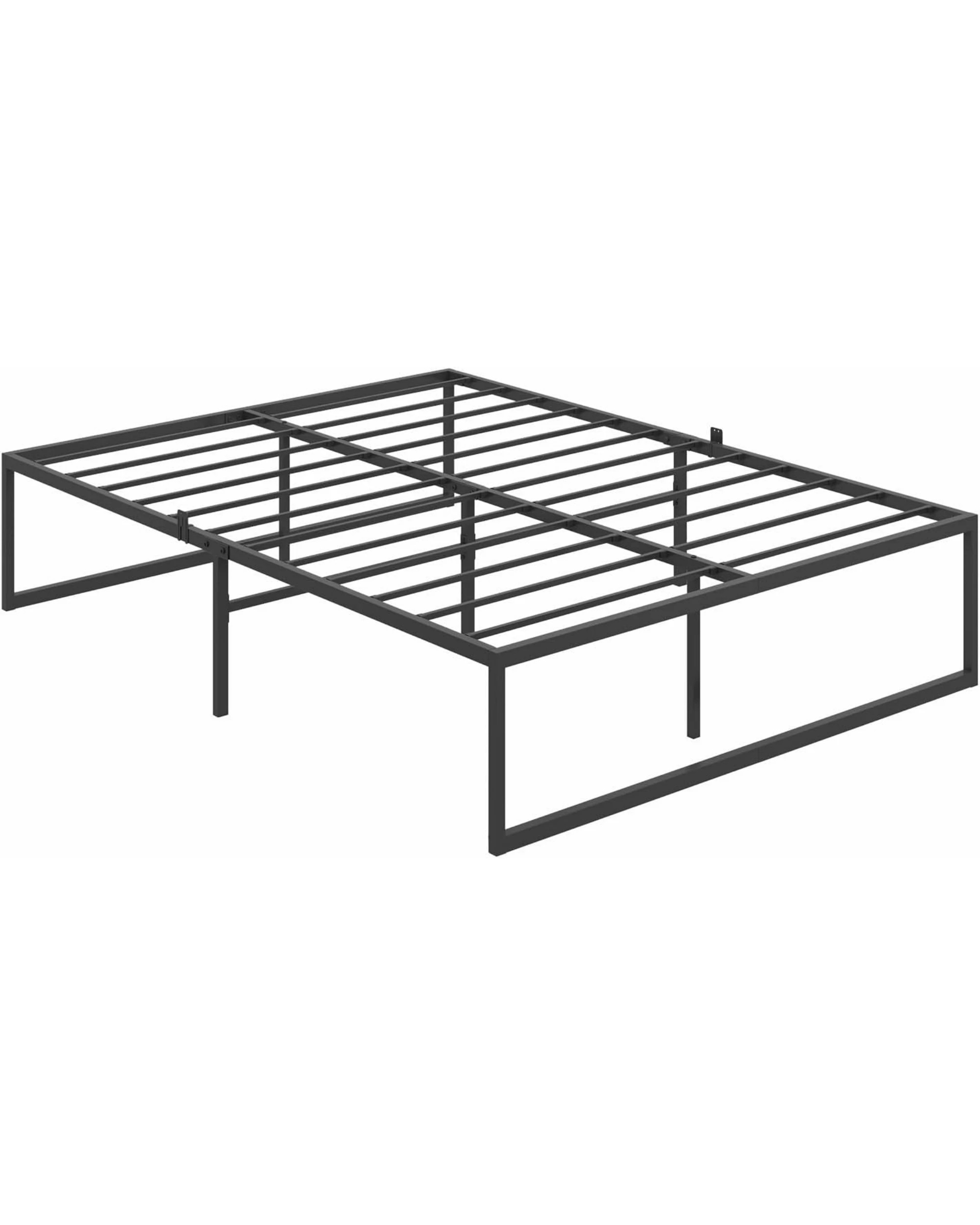 1 Advwin Double Metal Bed Frame Black, 1 of 8