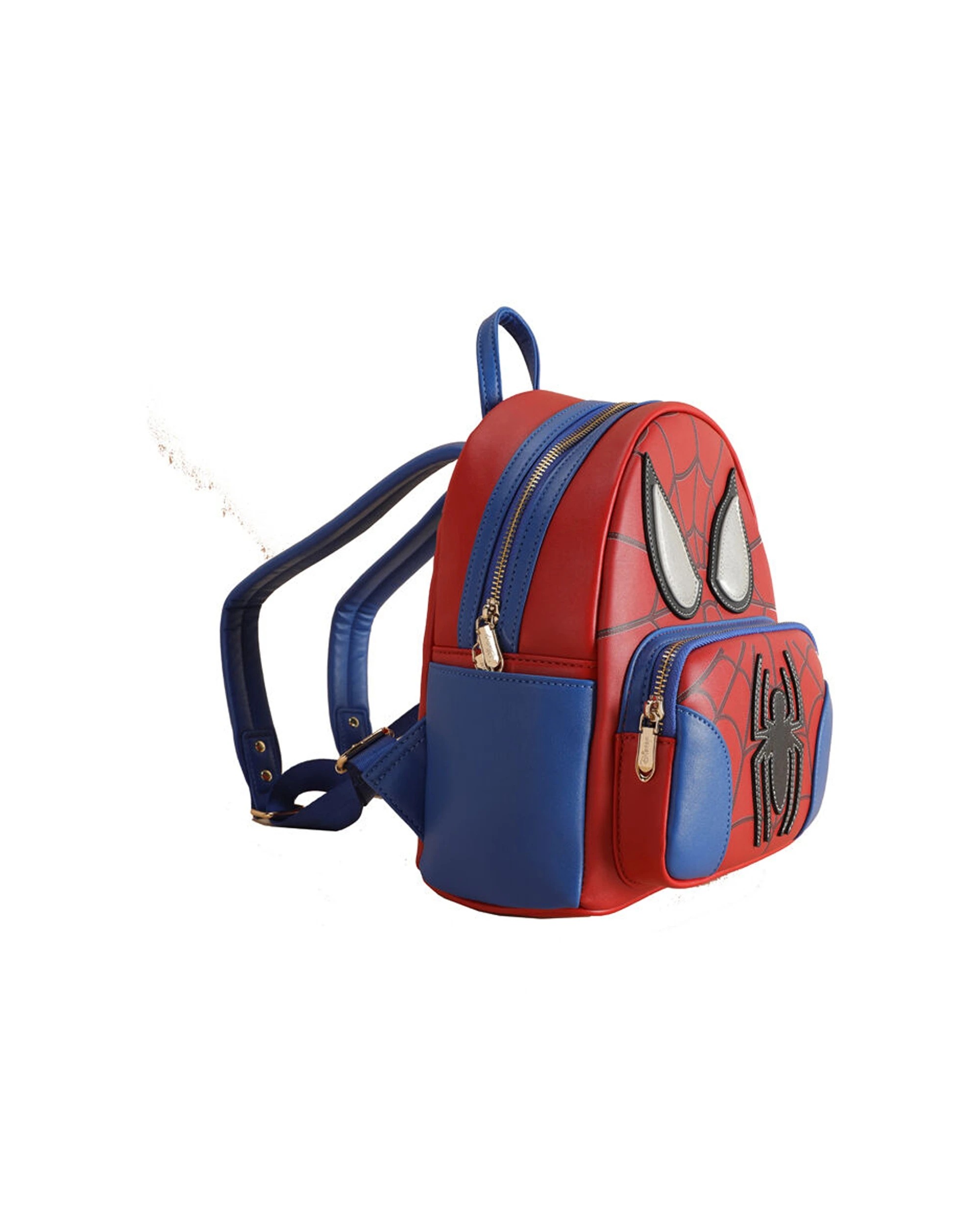 2 Marvel Spiderman Deluxe PU Leather Kids Backpack 25x12x29cm Polyester Lining - Red, 2 of 6