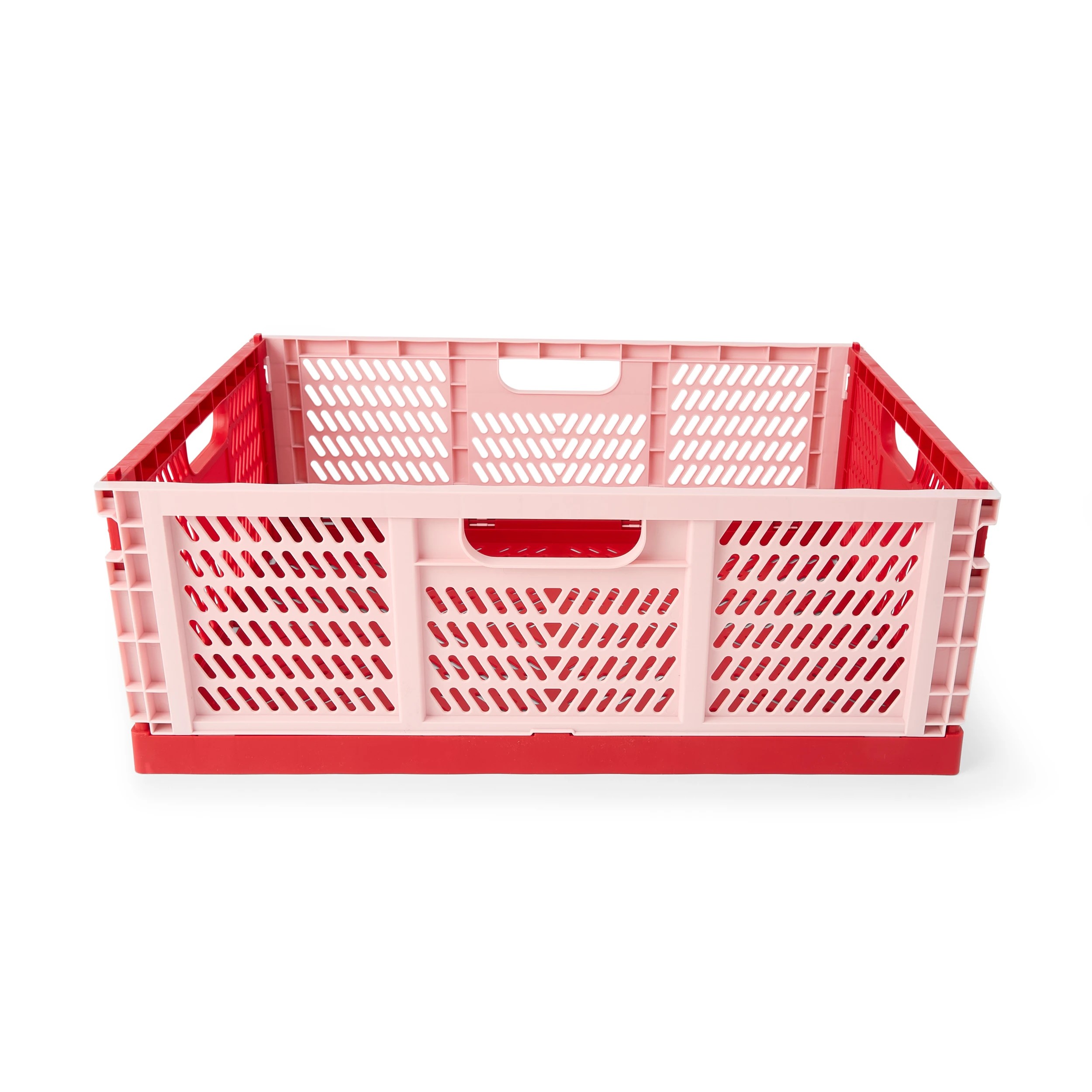3 30L Collapsible Crate - Large, Red, 3 of 8
