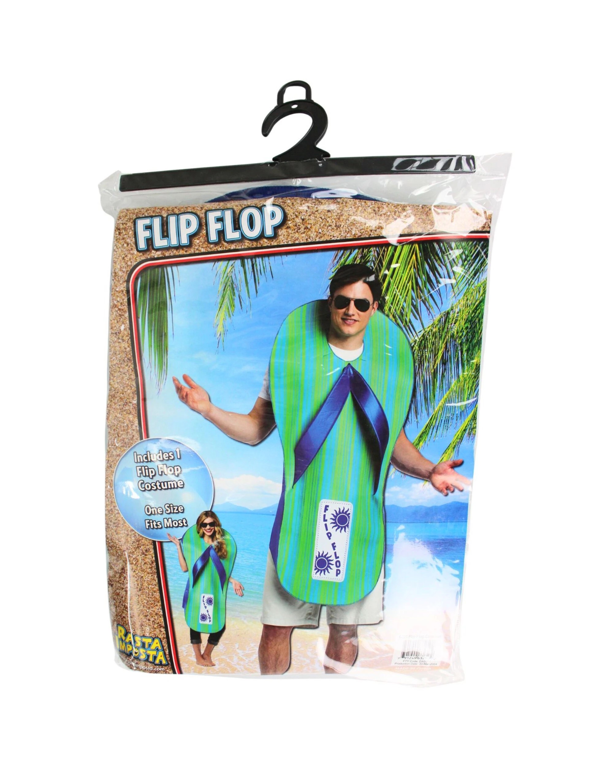 3 Partyrama Flip Flop Thong Adult Costume - ONE SIZE - Multi, 3 of 4