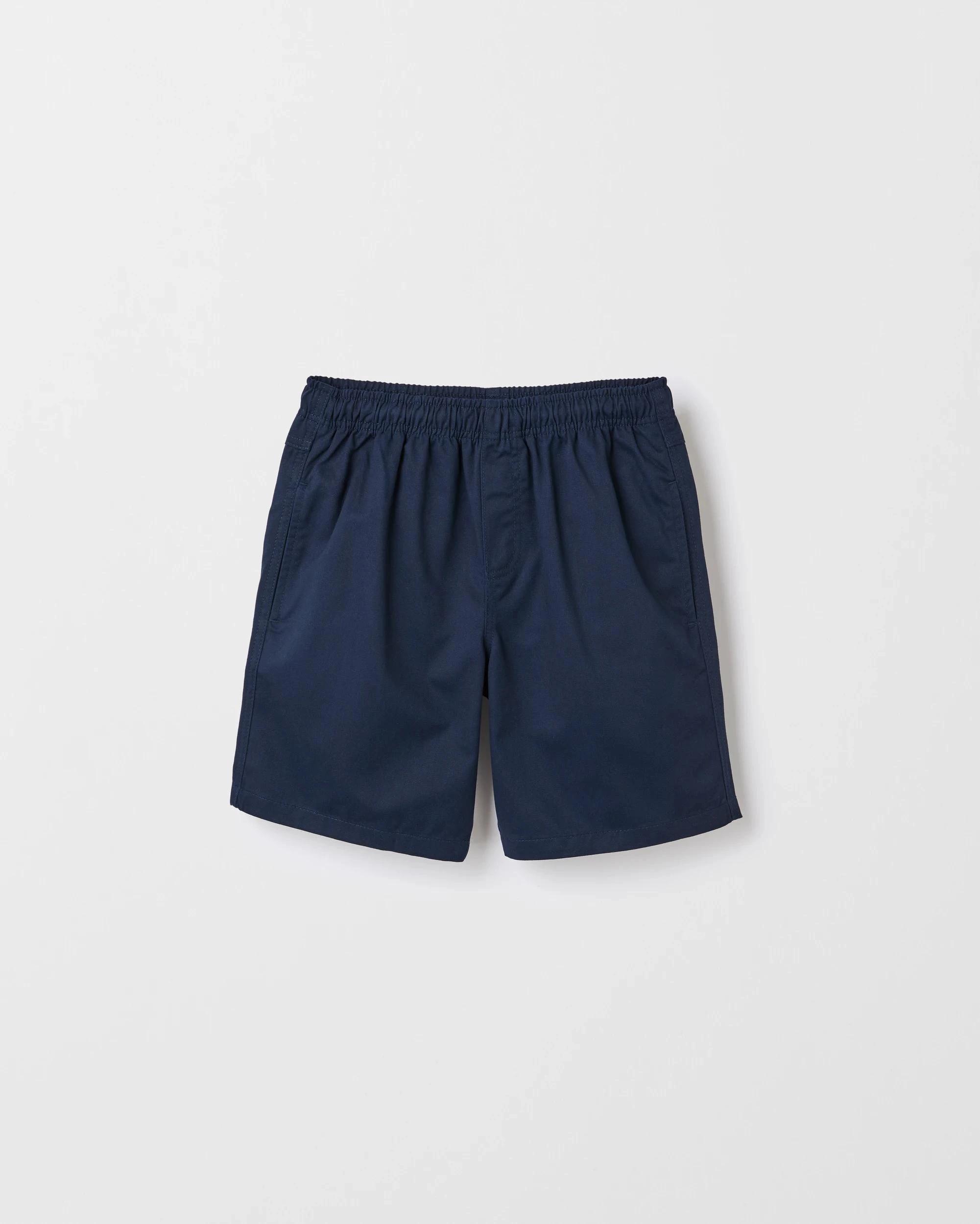 3 Target Kids Australian Cotton Blend 2 Pack School Drill Shorts NAVY BLUE, 3 of 3