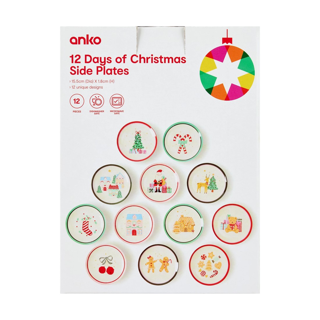 9 12 Days of Christmas Side Plates, 9 of 10