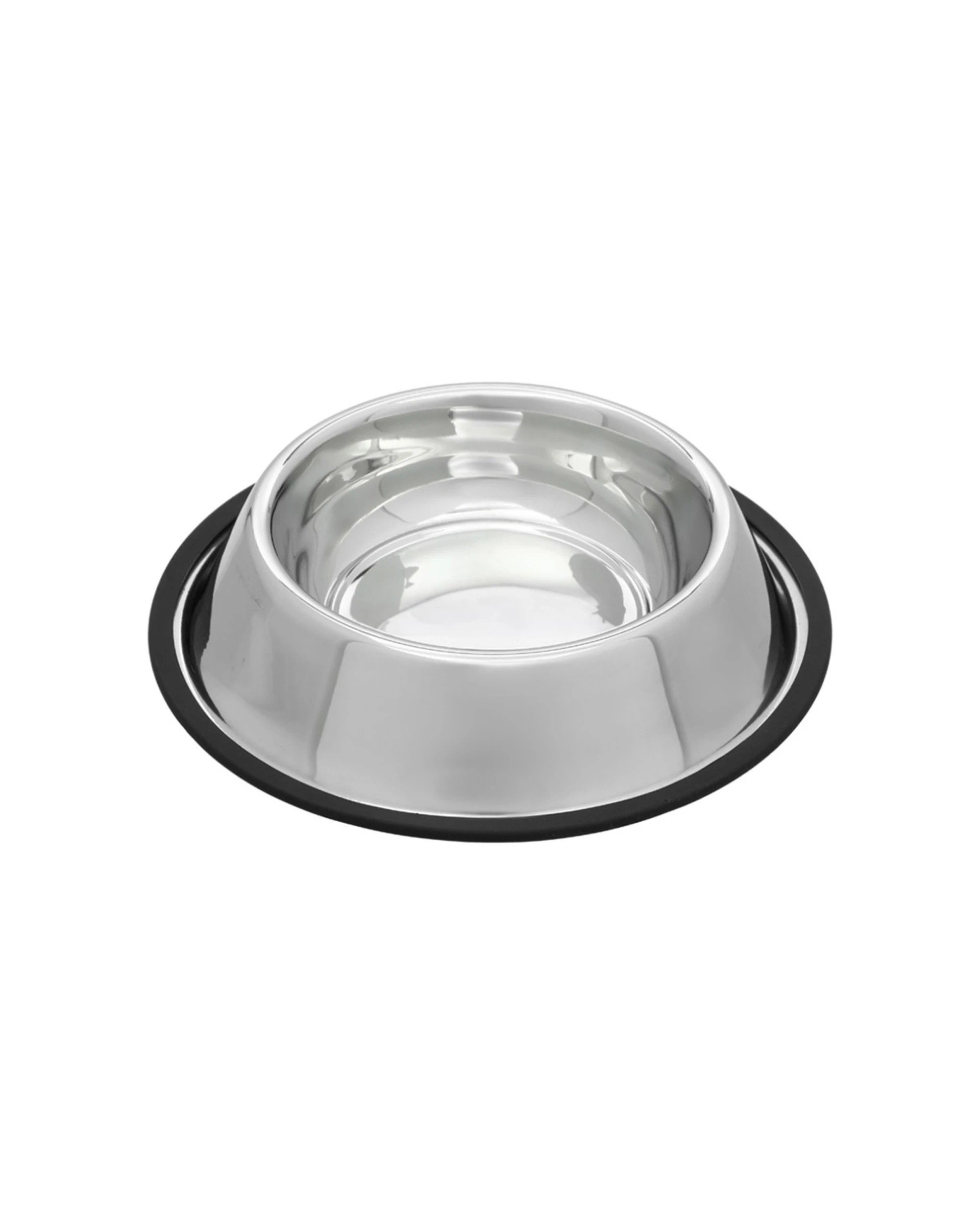 4 Paws And Claws 3pc Stainless Steel Pet Bowl Anti Skid Durable Medium 800ml - Black, 4 of 5