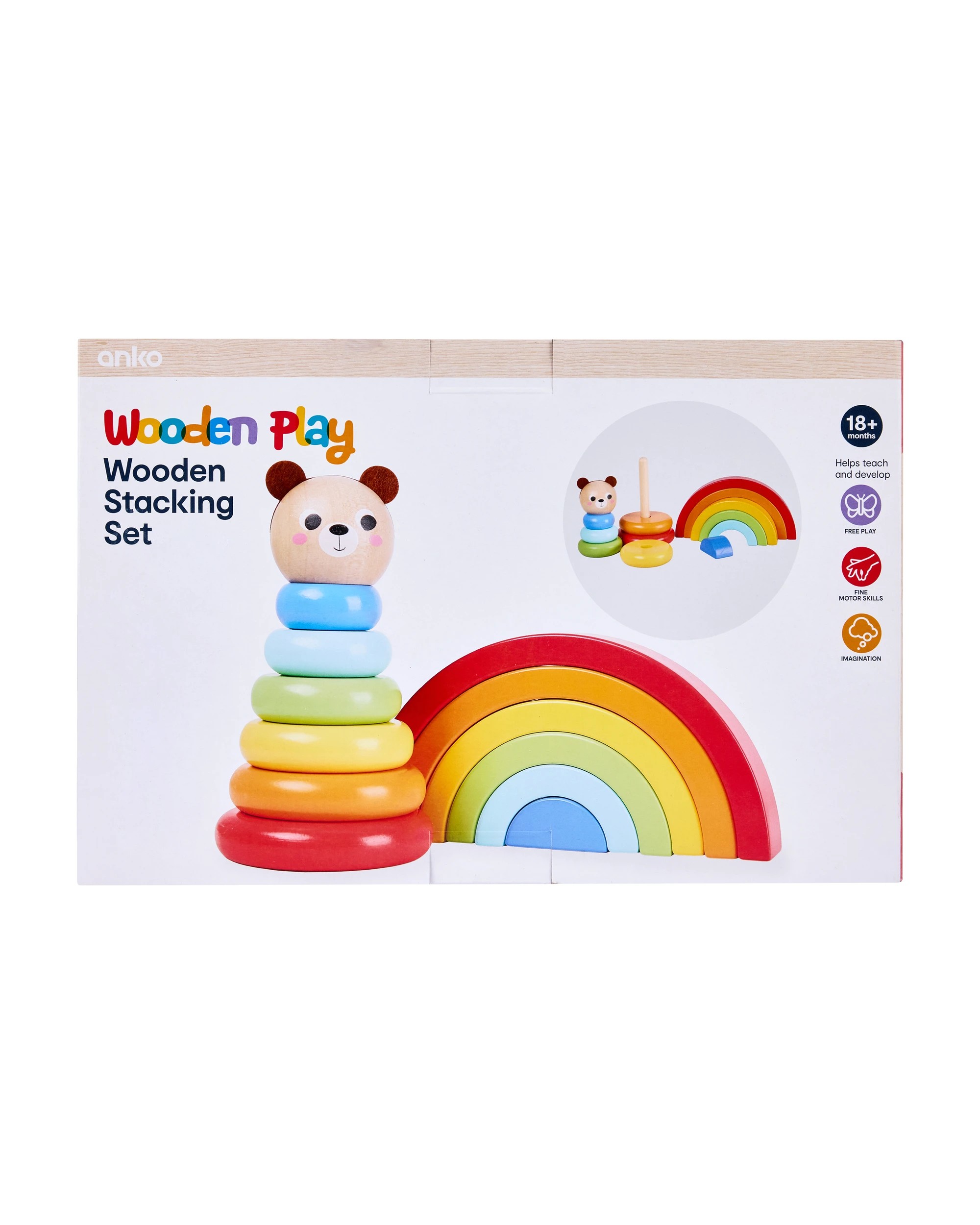 8 Wooden Play Stacking Set, 8 of 8