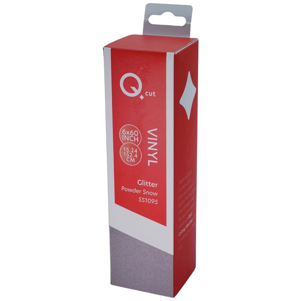 1 Qcut Specialty Vinyl Powder Snow Glitter, 1 of 3