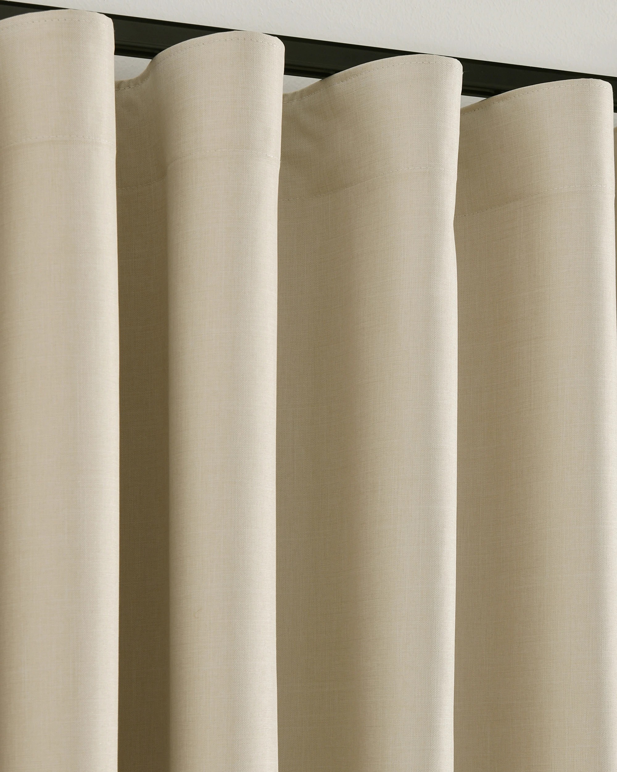 3 Sherwood Alva Faux Linen Blockout S-Fold Curtain 485x280cm - Fits 280cm Track - Oatmeal, 3 of 7