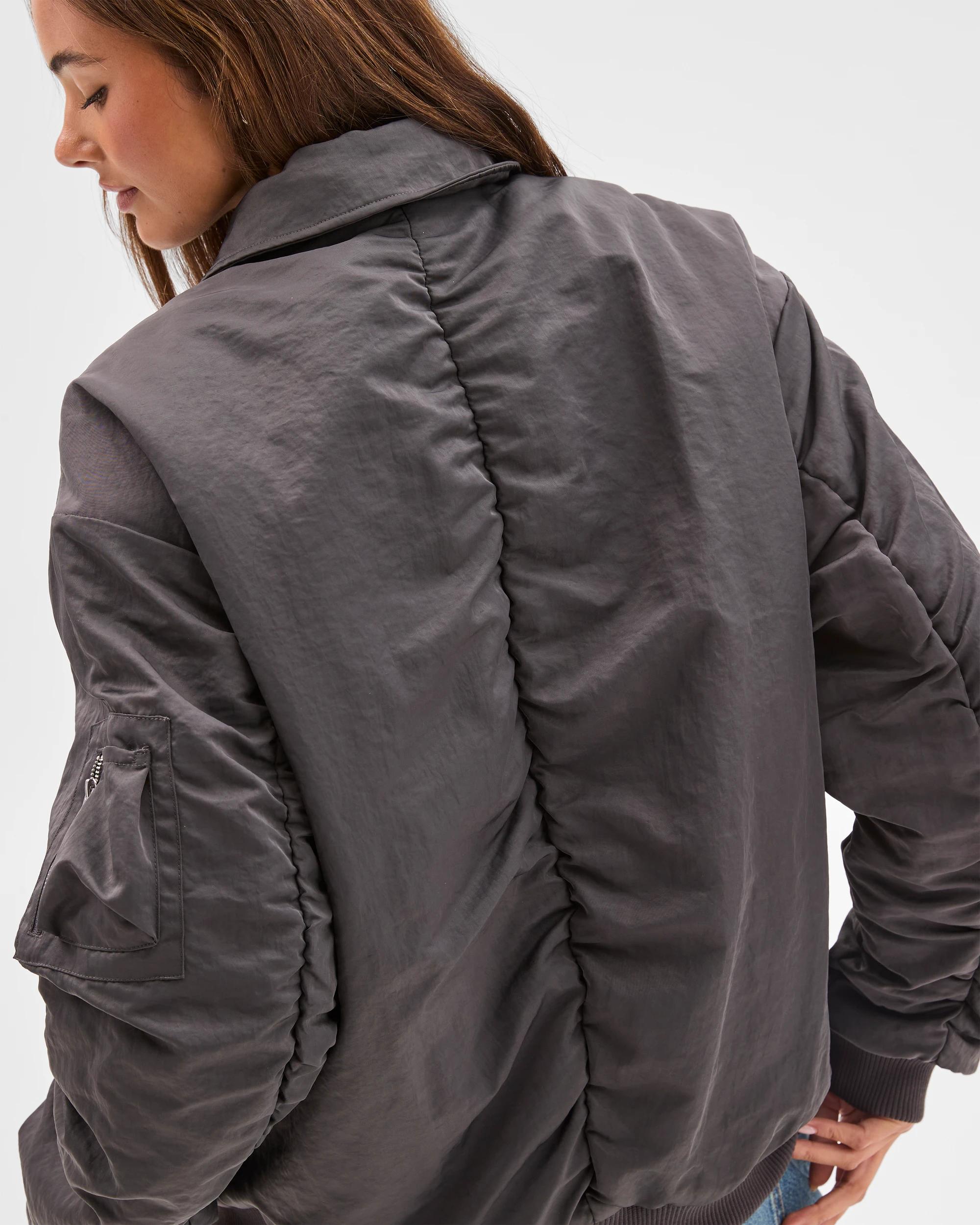 6 Lily Loves Bomber Jacket IRON GREY, 6 of 6