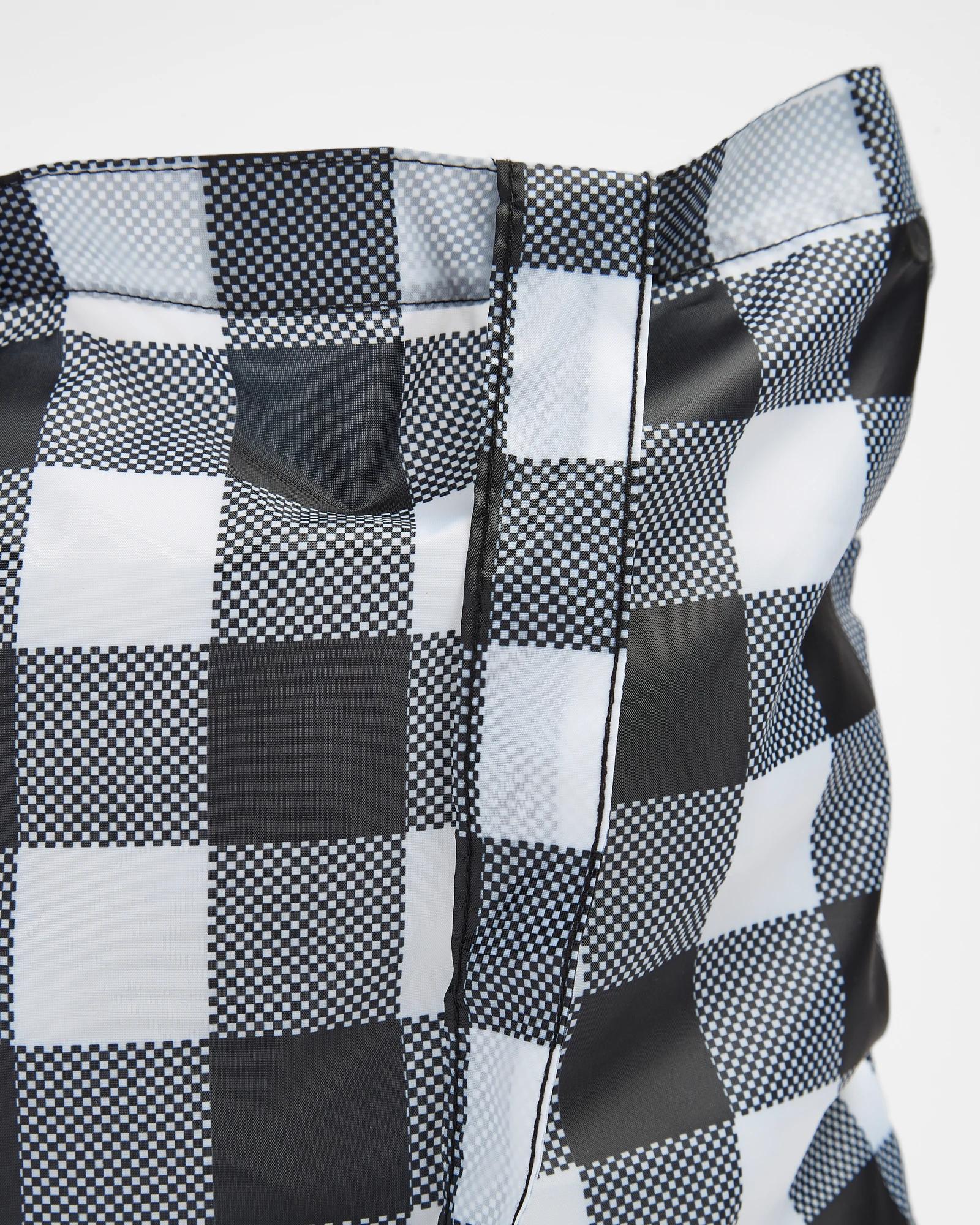 2 Target Fold Up Shopper Tote Bag BLACK GINGHAM, 2 of 3