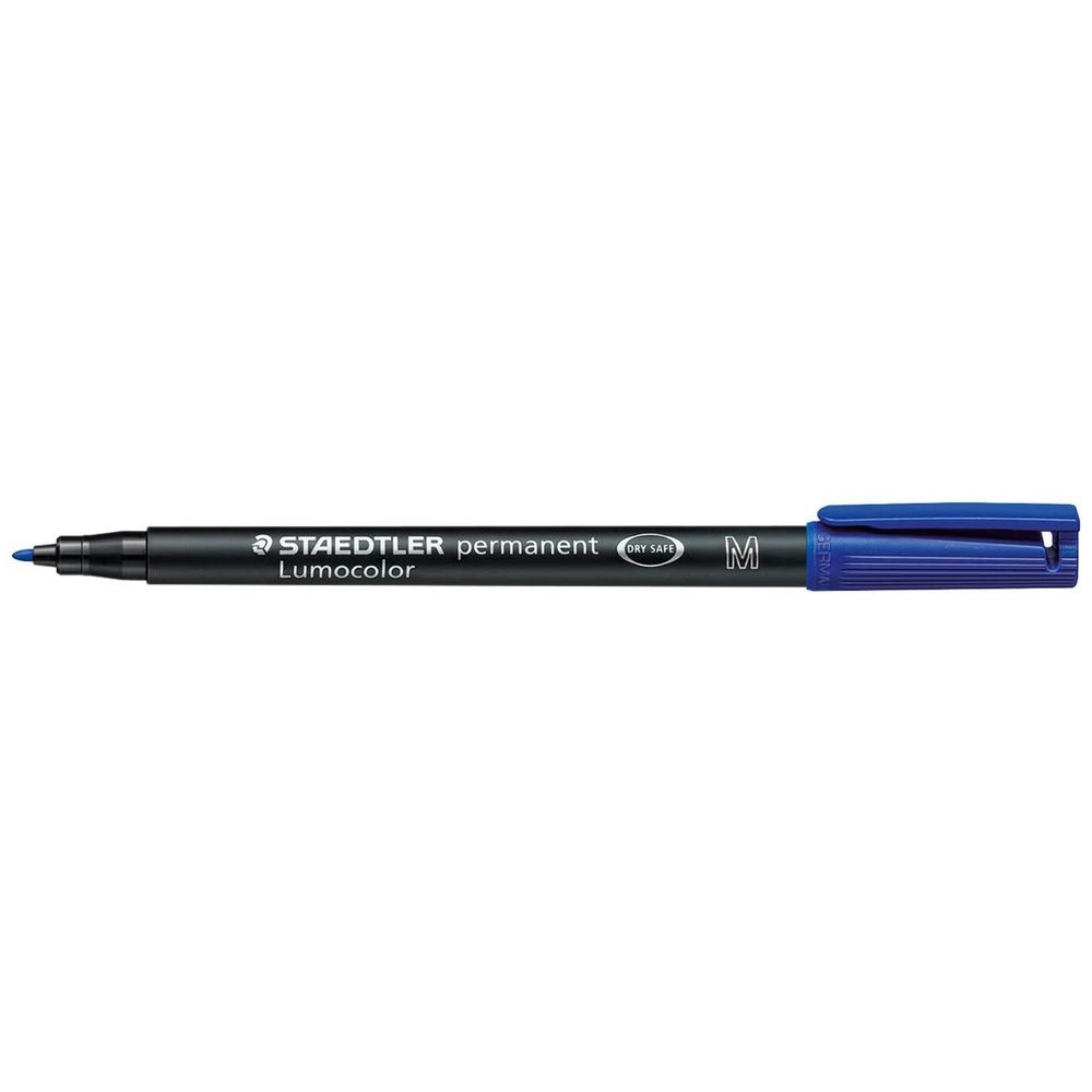 1 Staedtler Lumocolour Permanent Pen 1.0mm Blue, 1 of 3
