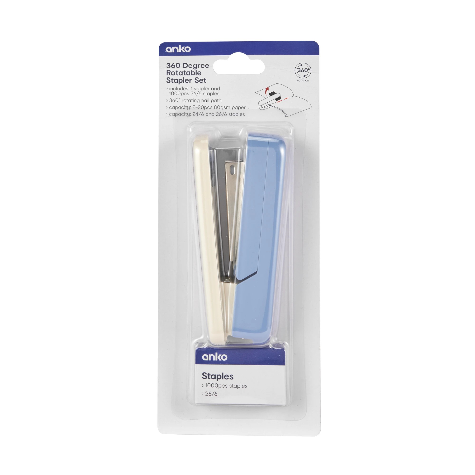 1 360 Degree Rotatable Stapler Set, 1 of 10