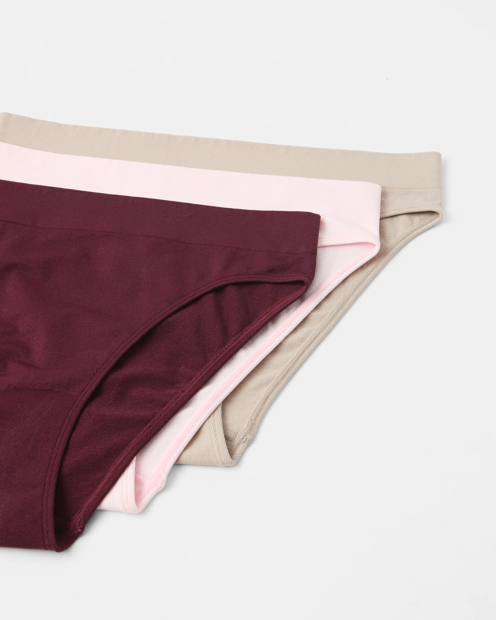 2 3 Pack Seamfree Bikini Briefs Vr Bp Ft, 2 of 6