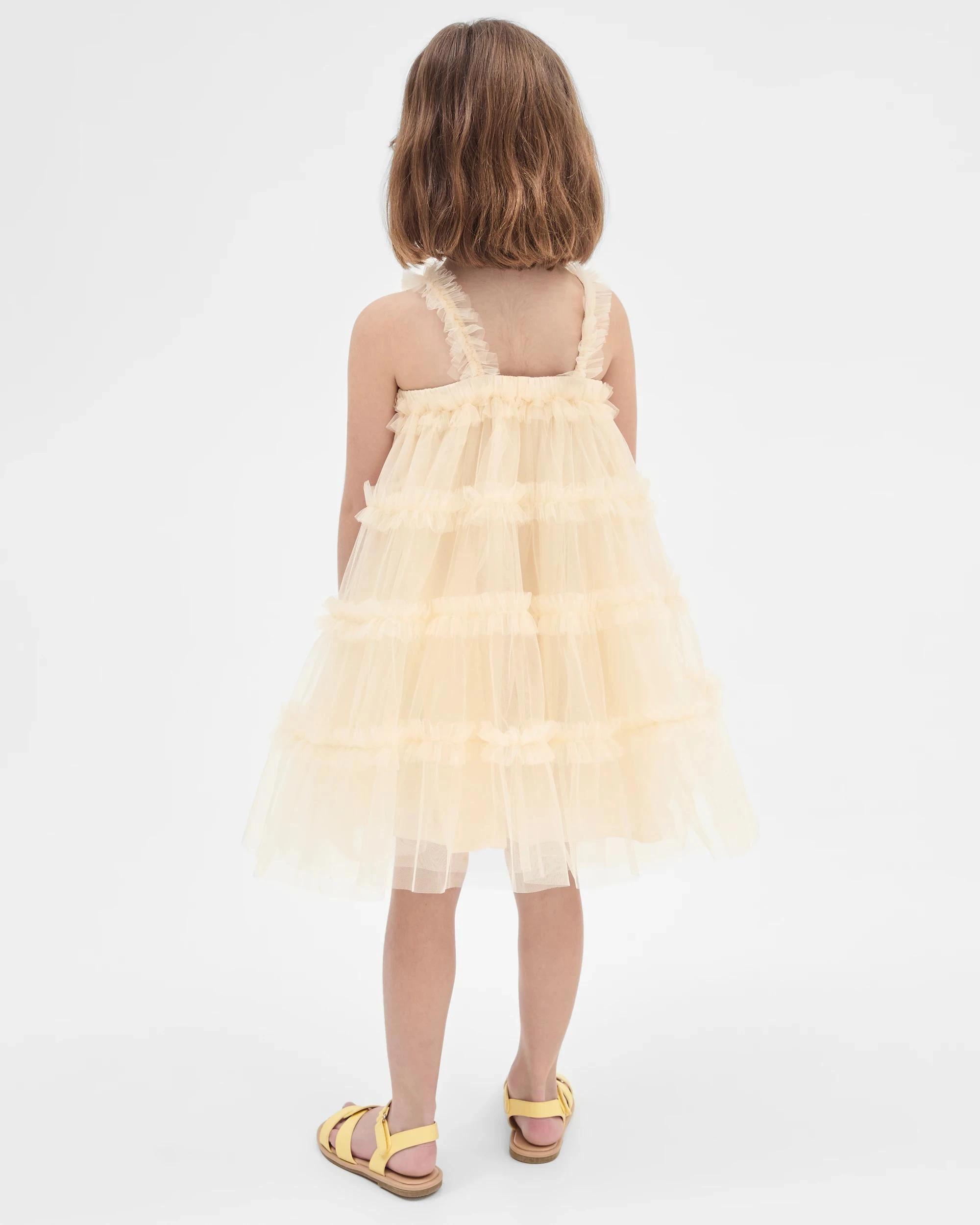 3 Target Tiered Tulle Dress CREAM, 3 of 6