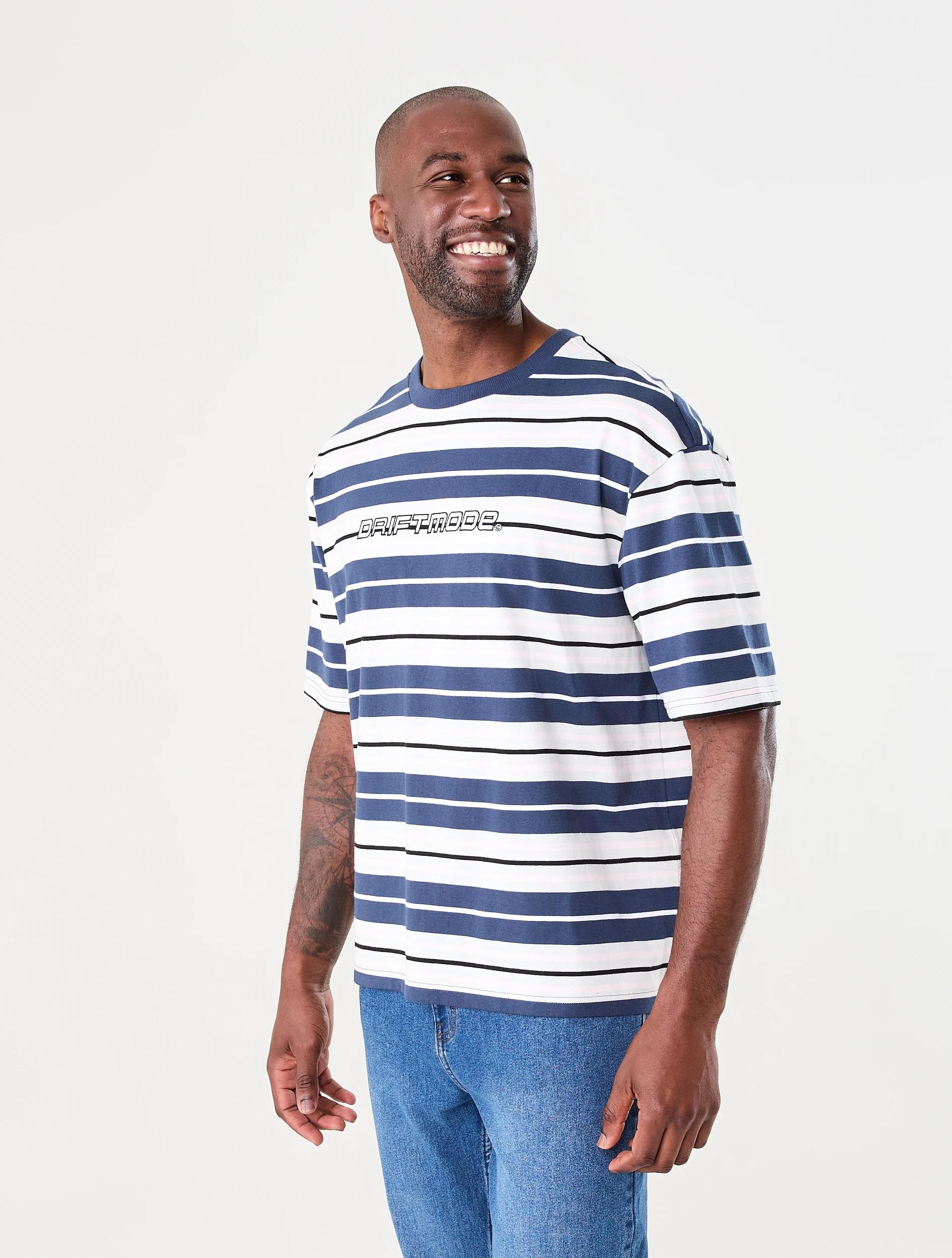 2 Oversized Striped Print T-shirt Mut Drifmo, 2 of 7