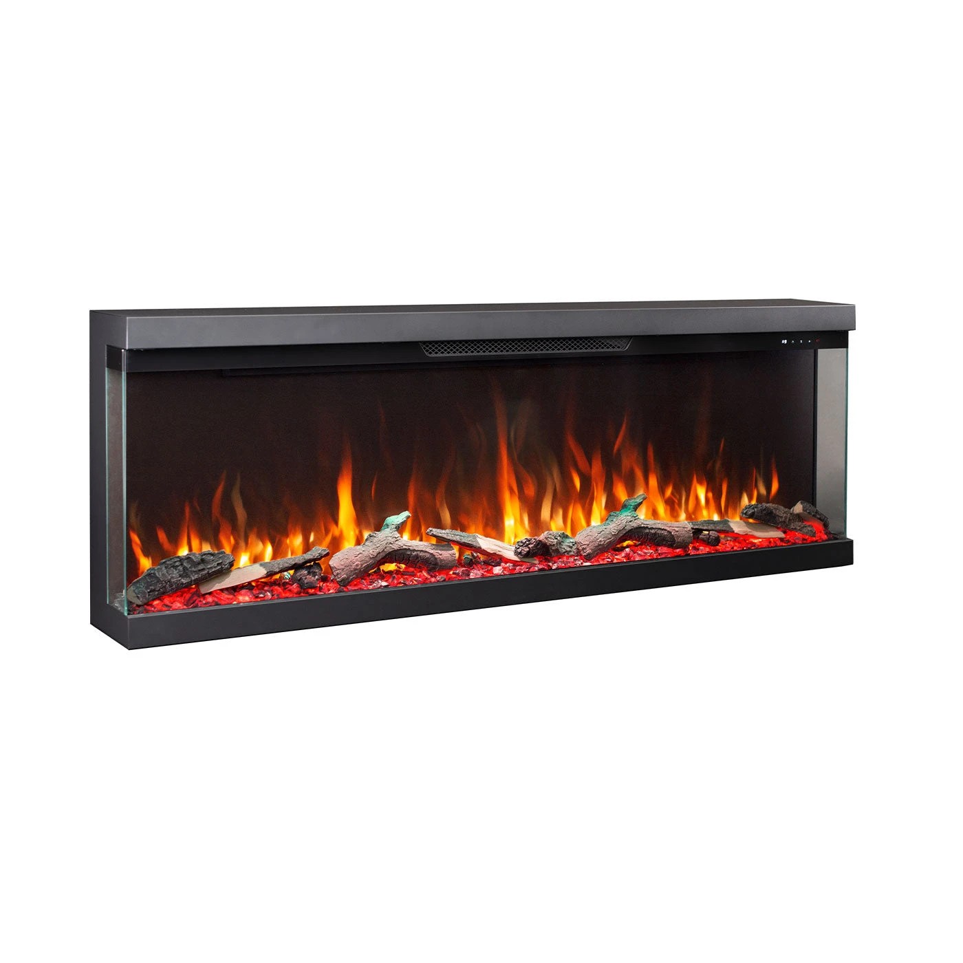 4 Moda Living Aspen 60 inch 3-Sided Electric Fireplace - Black, 4 of 7