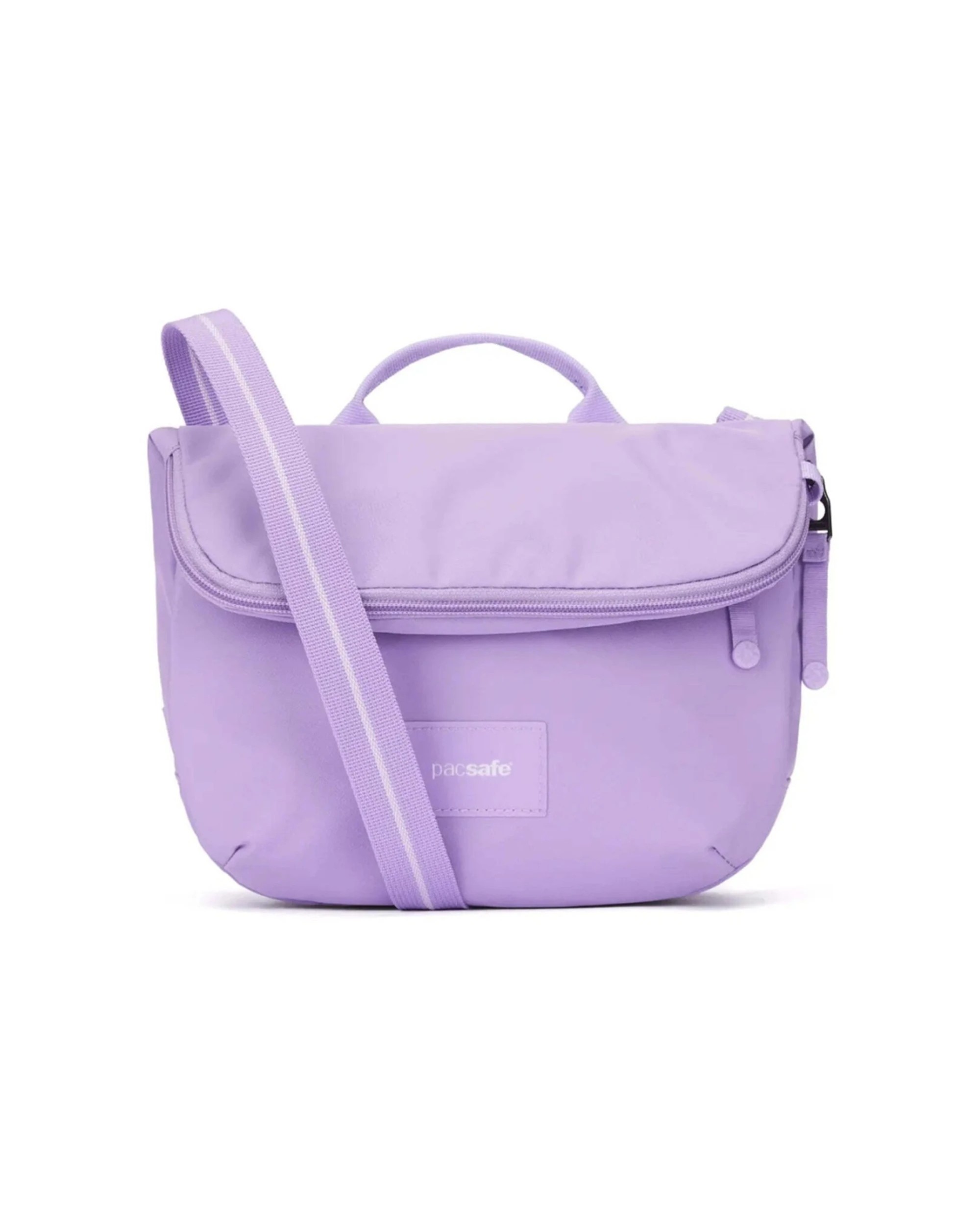 1 Pacsafe Go Anti-Theft RFID Blocking Expandable Saddle Crossbody Bag Secure Lavendar - Purple, 1 of 8