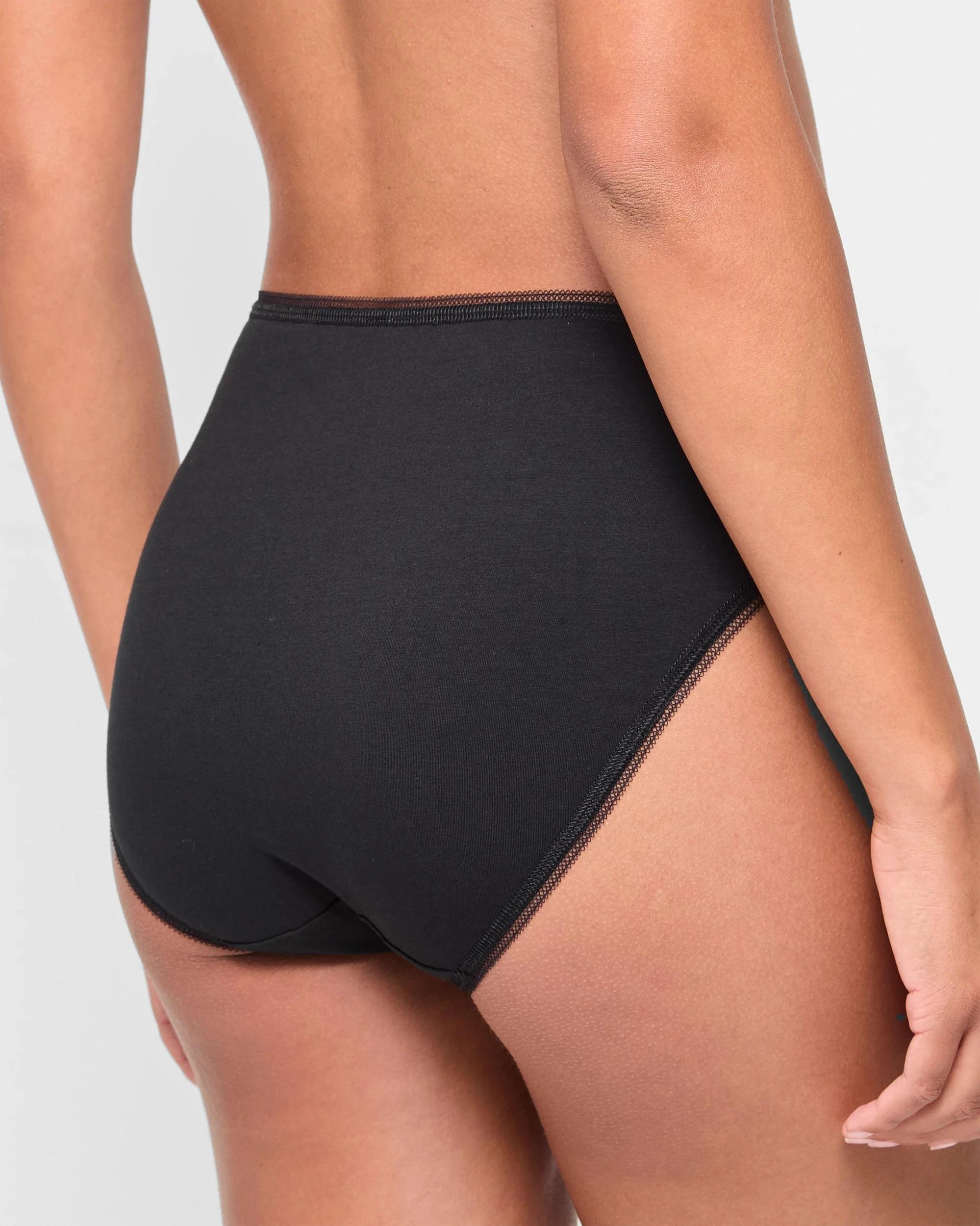 5 Target 5 Pack Cotton/Elastane High Cut Briefs BLACK, 5 of 5