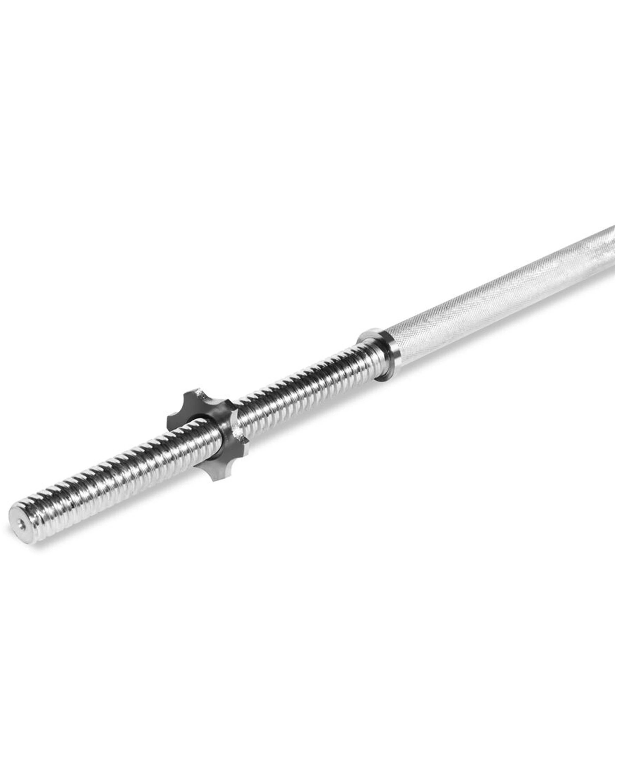 2 Bodyworx Spinlock Bar And Collars V2 Weightlift Home Workout Exercise 60in - Silver, 2 of 3