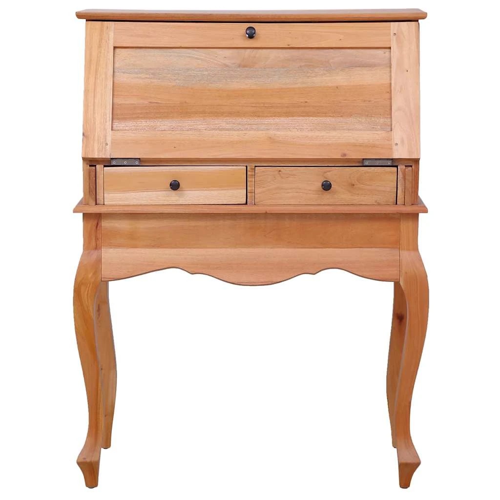 3 Vidaxl Desk Wooden Desk - Brown, 3 of 8
