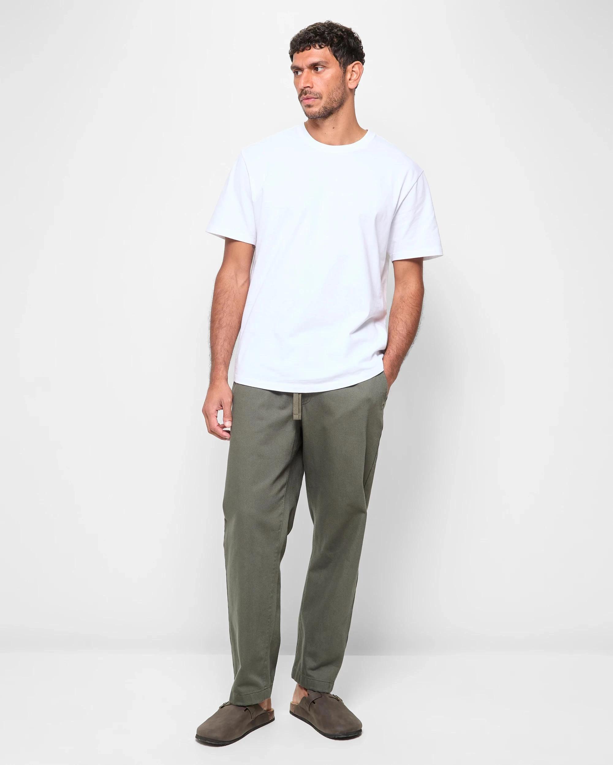2 Target Australian Cotton Relaxed Twill Pants ECRU, 2 of 5
