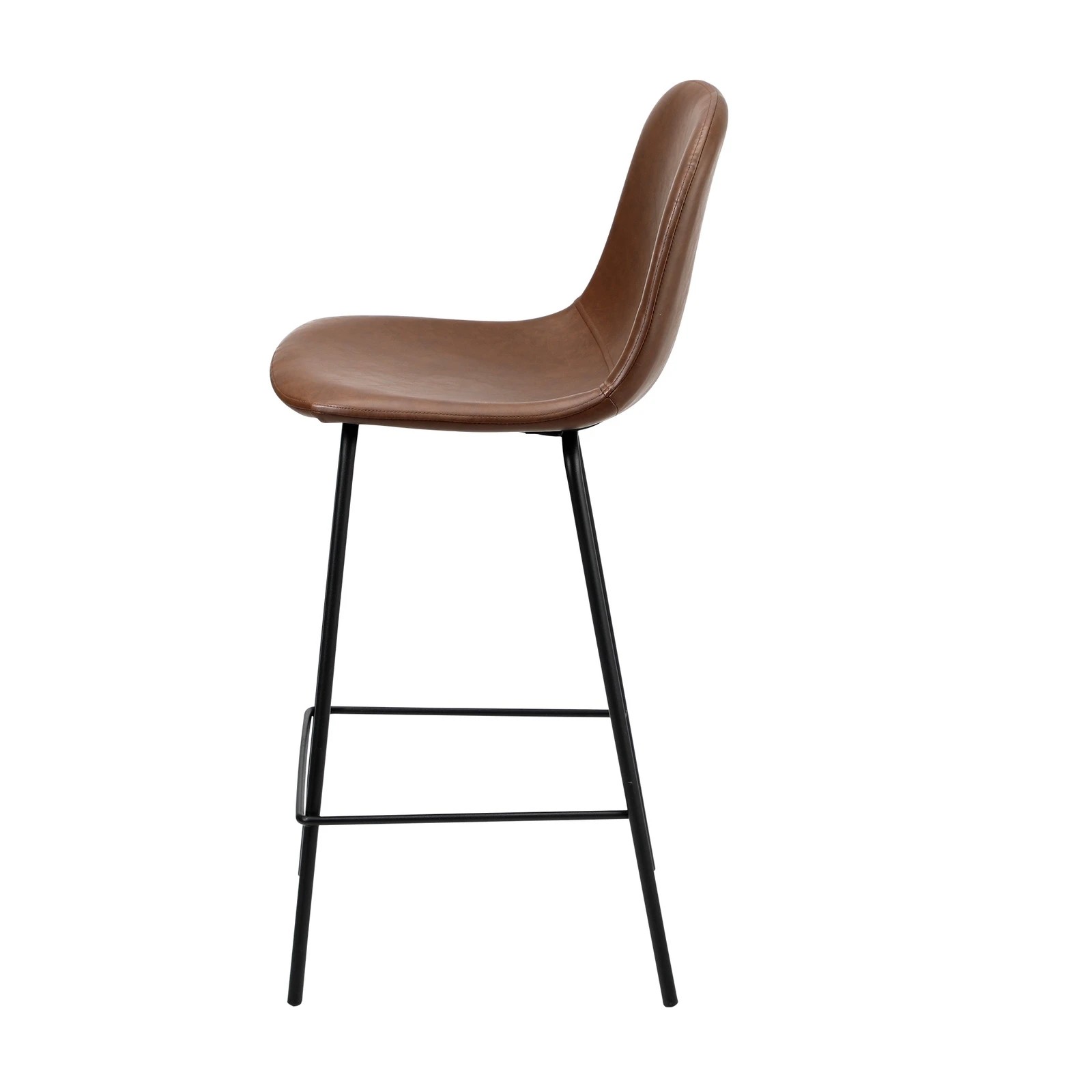 7 Oikiture 2x Bar Stools Barstool - Brown, 7 of 9