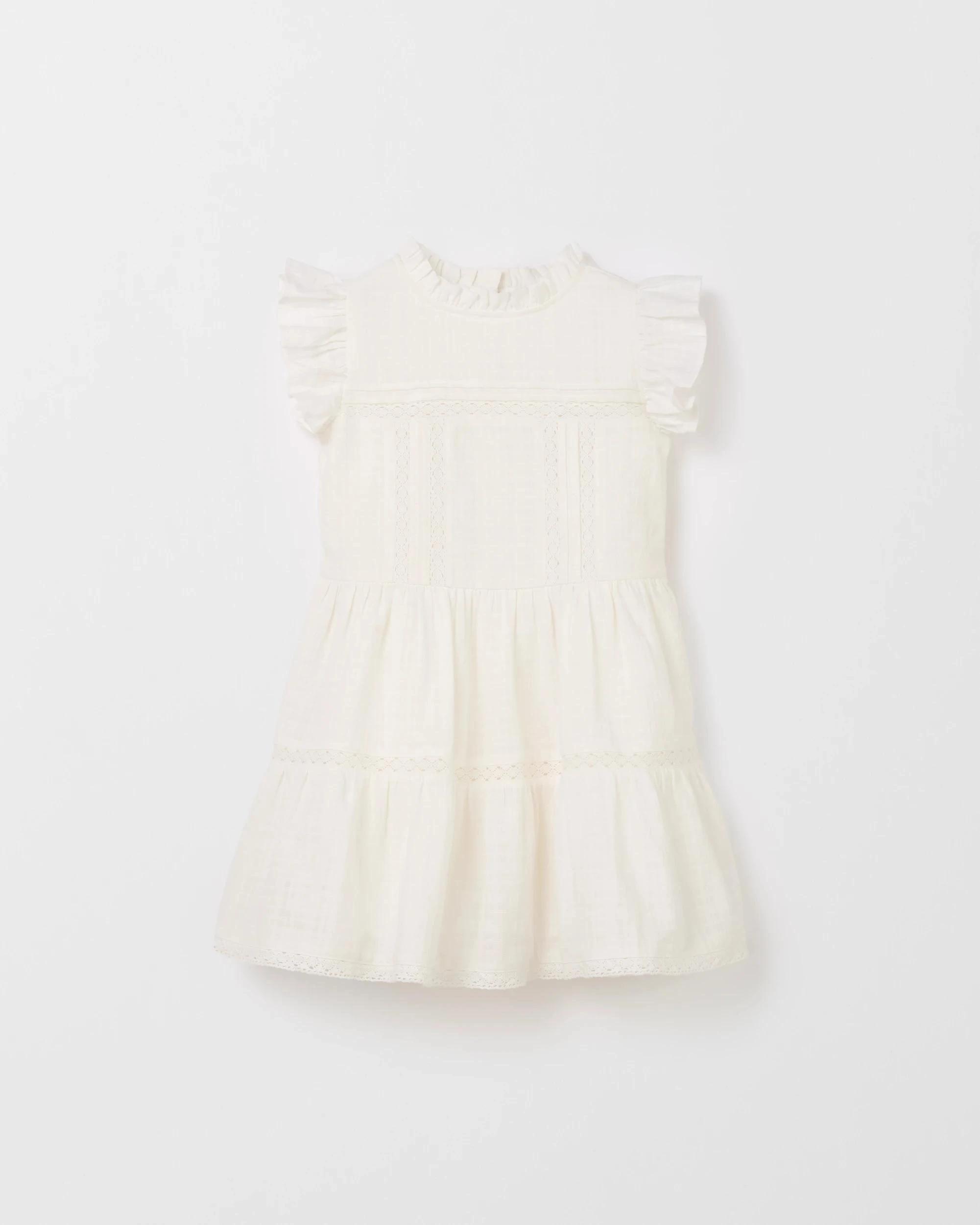 4 Target Kids Australian Cotton Boho Dress WHITE, 4 of 8