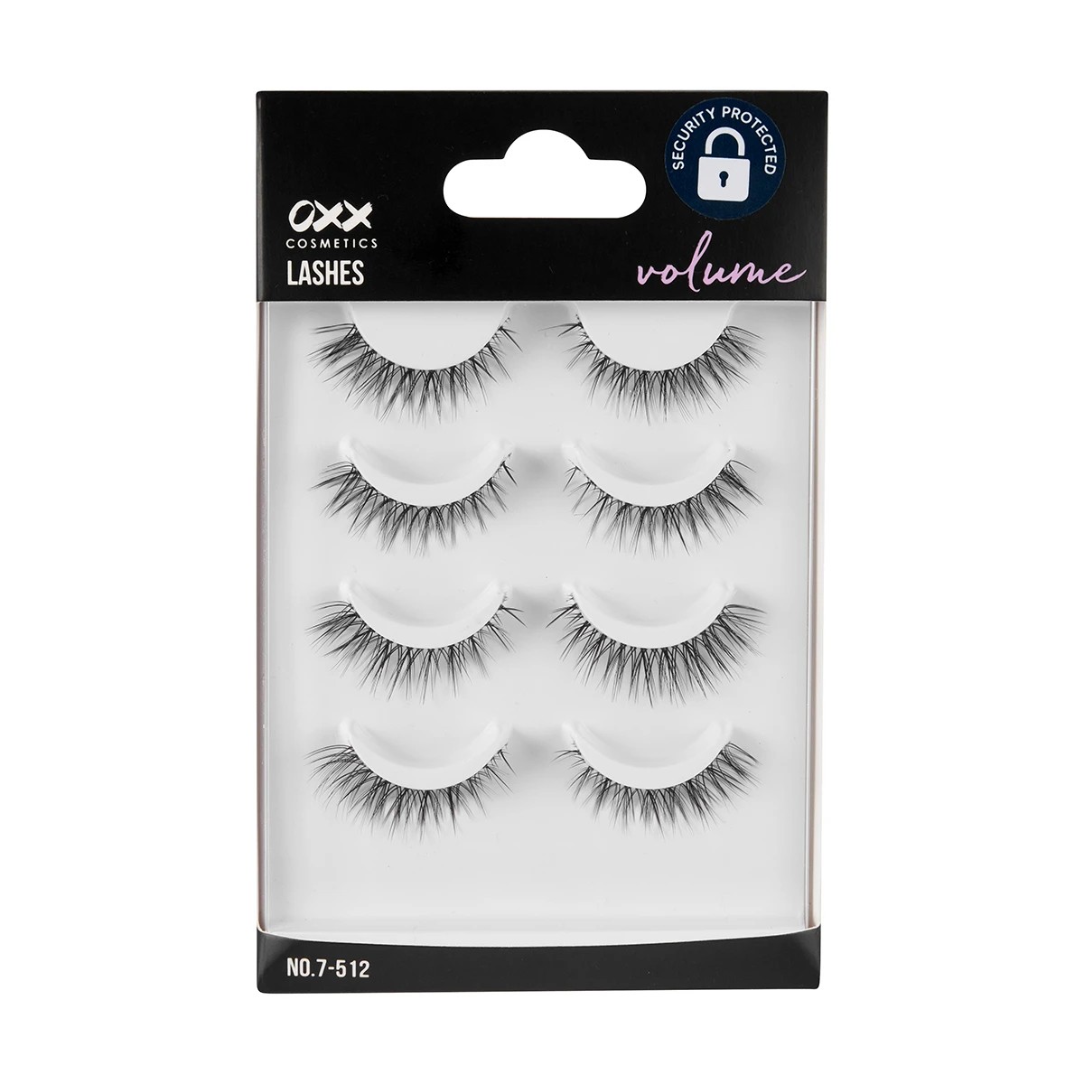 1 OXX Cosmetics 4 Pack Volume False Lashes - No. 7-512, 1 of 5