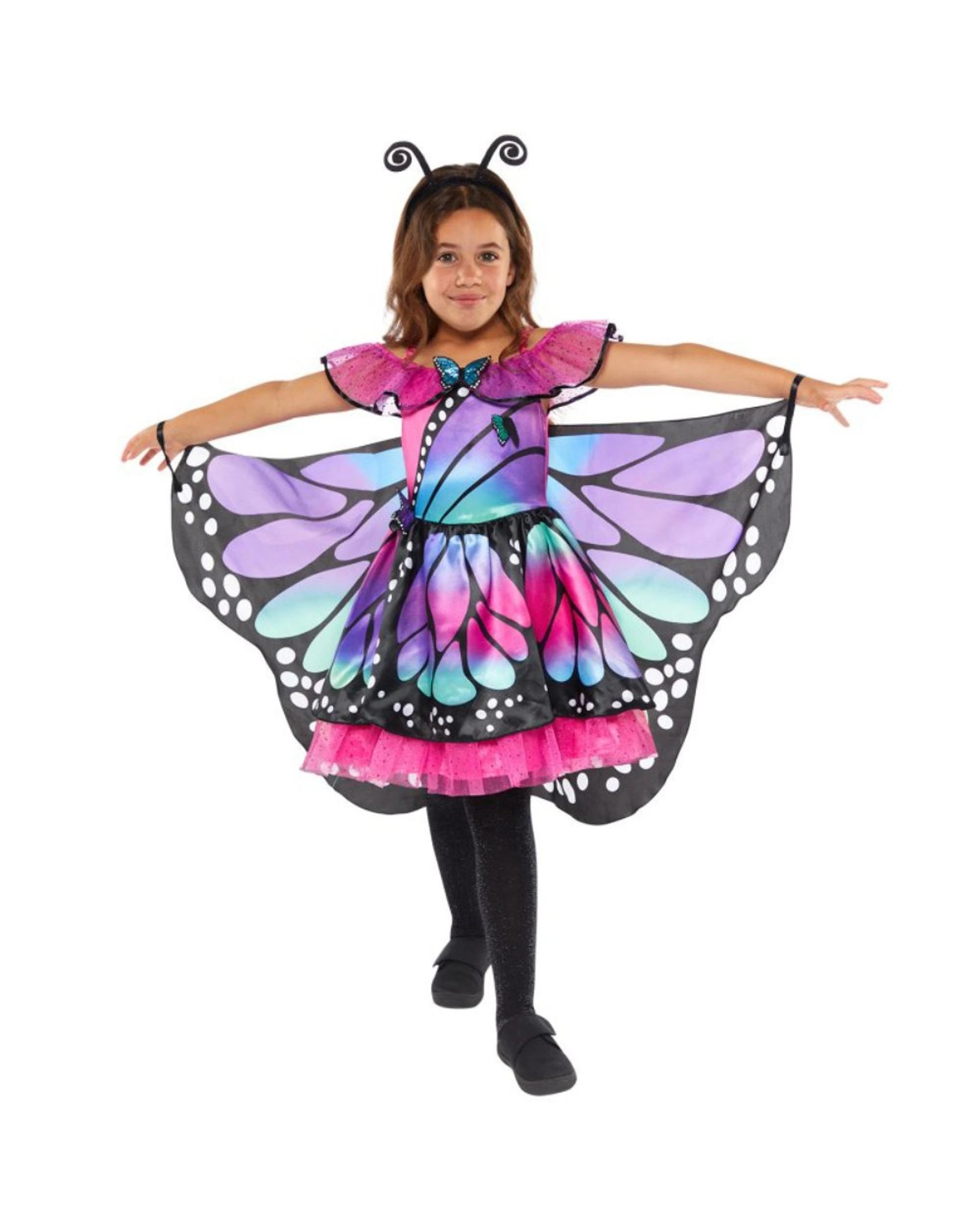 1 Pretty Butterfly Costume Size 4-6 Years, 1 of 4