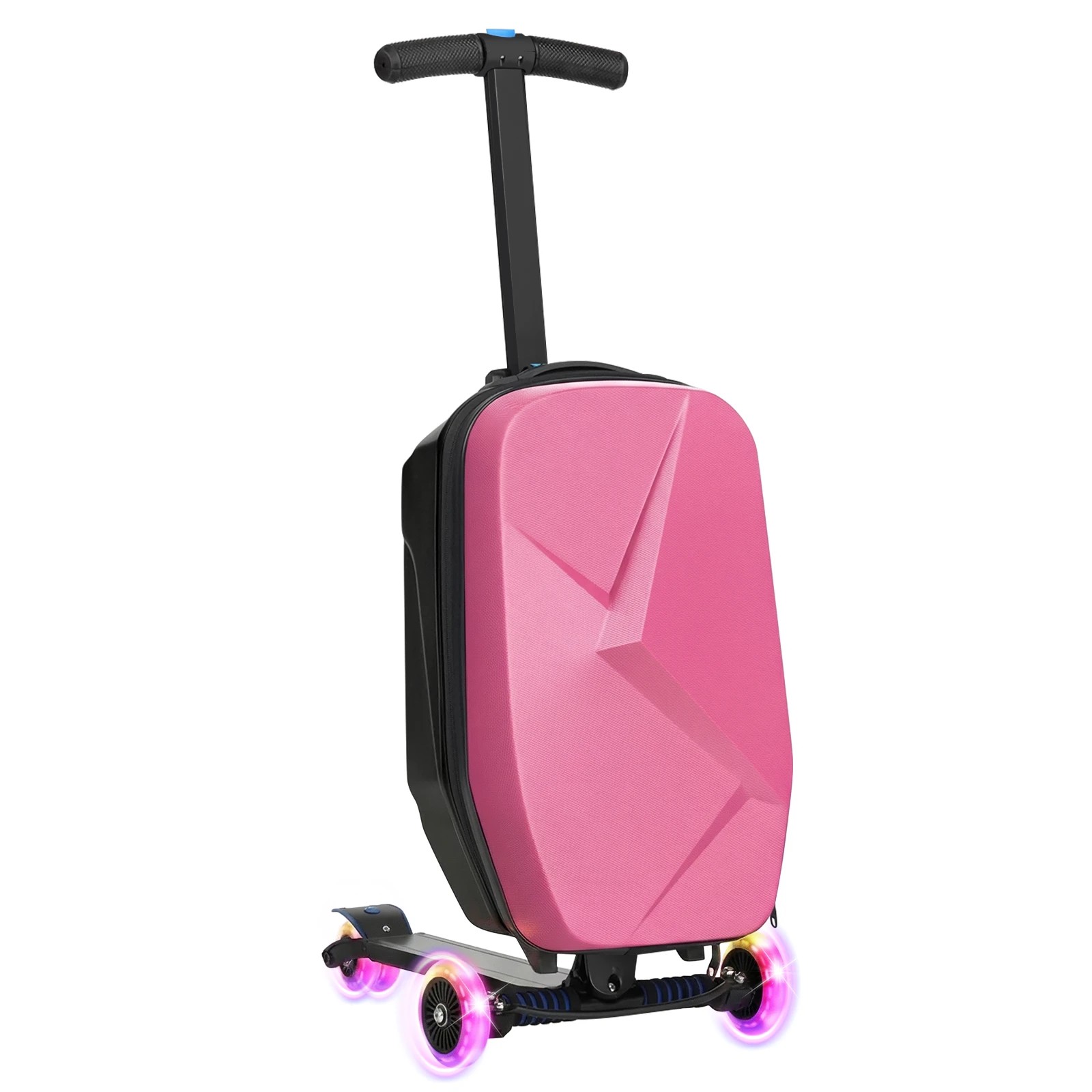 1 Advwin 2-in-1 Foldable Scooter Suitcase LED Wheels Ride-on LuggageCarry-on Luggage & Travel Scooter Ride-on Suitcase, 1 of 10