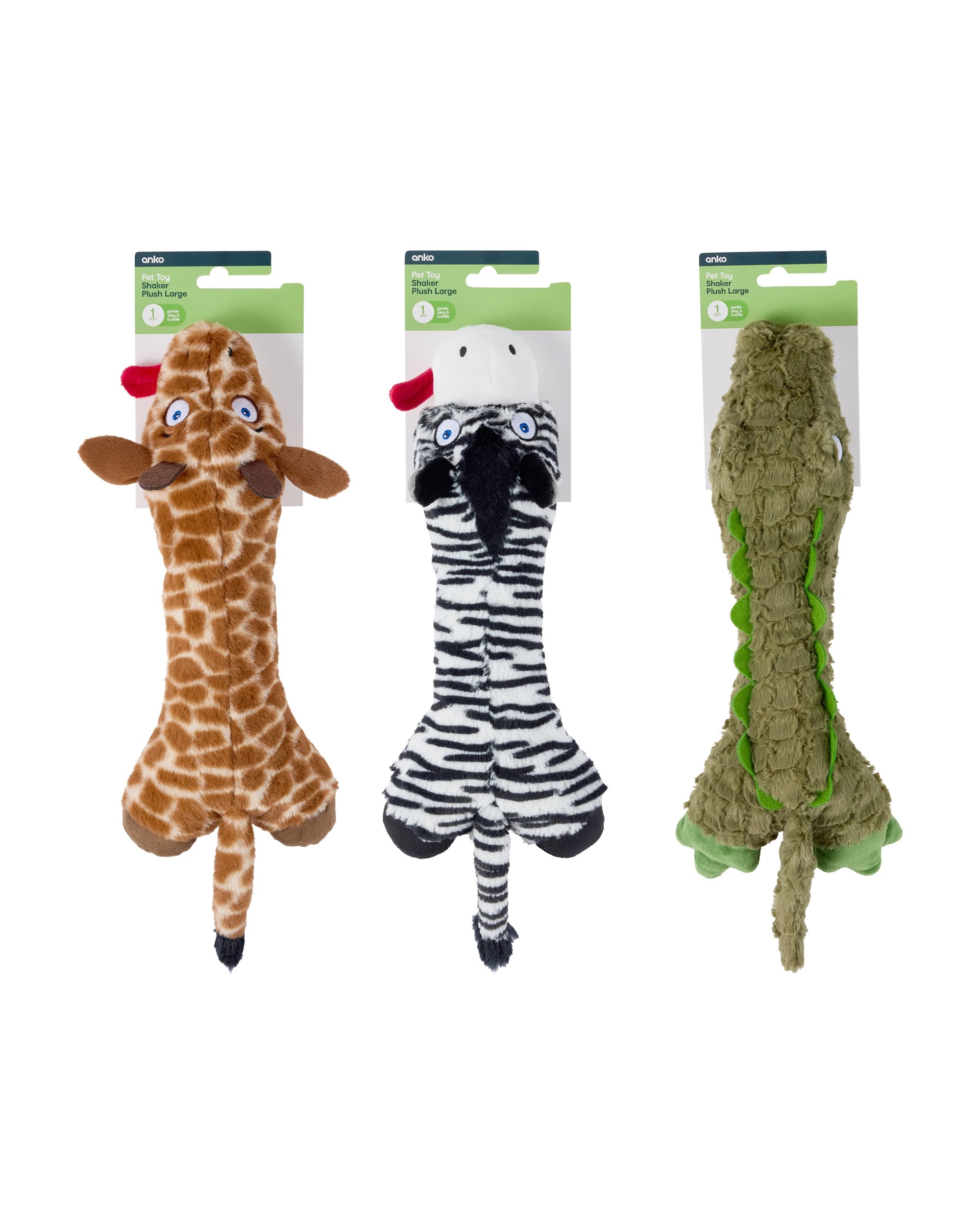 7 Pet Toy Shaker Plush - Large, Assorted, 7 of 7