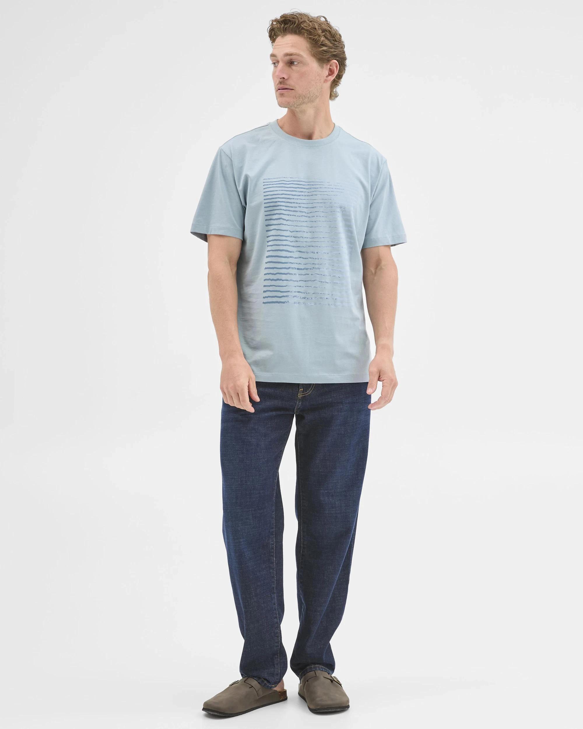 2 Target Australian Cotton Frequency Print T-Shirt DUSTRY TEAL, 2 of 5