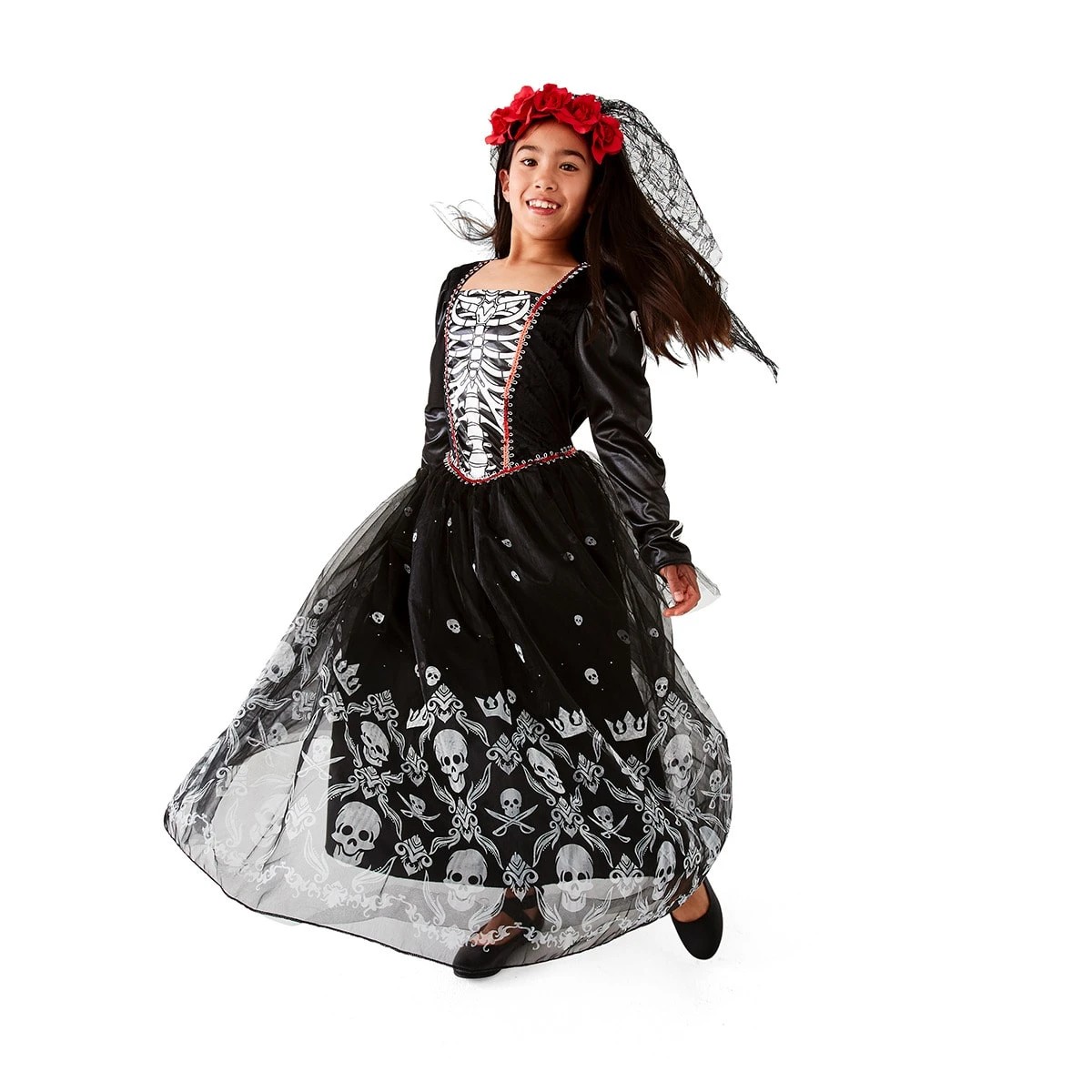1 2 Piece Skull Costume - Ages 8+, 1 of 10