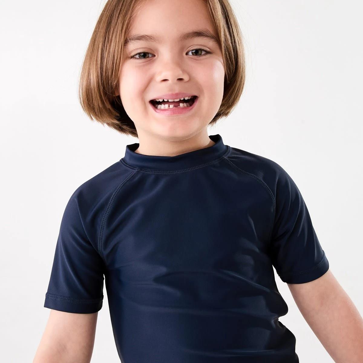 3 Short Sleeve Rash Vest DRESS BLUE, 3 of 6