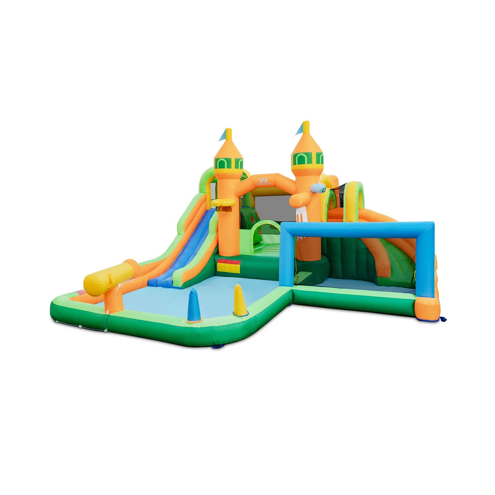 1 Costway Inflatable Bounce House Bouncy Castle Bouncer w/Splash Pools - Multi, 1 of 2