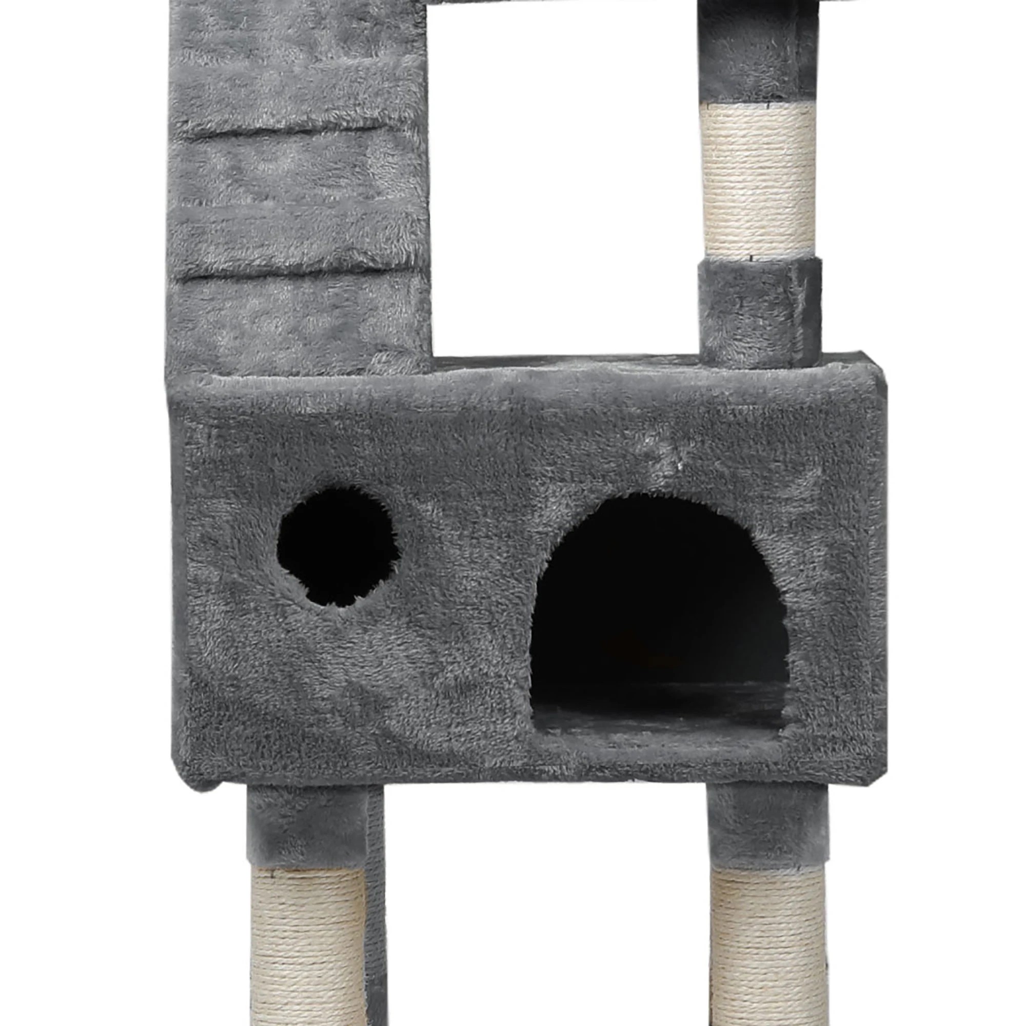 5 Pawz Cat Trees Scratching Post Scratcher For Large Cats Tower House Grey 141cm, 5 of 6