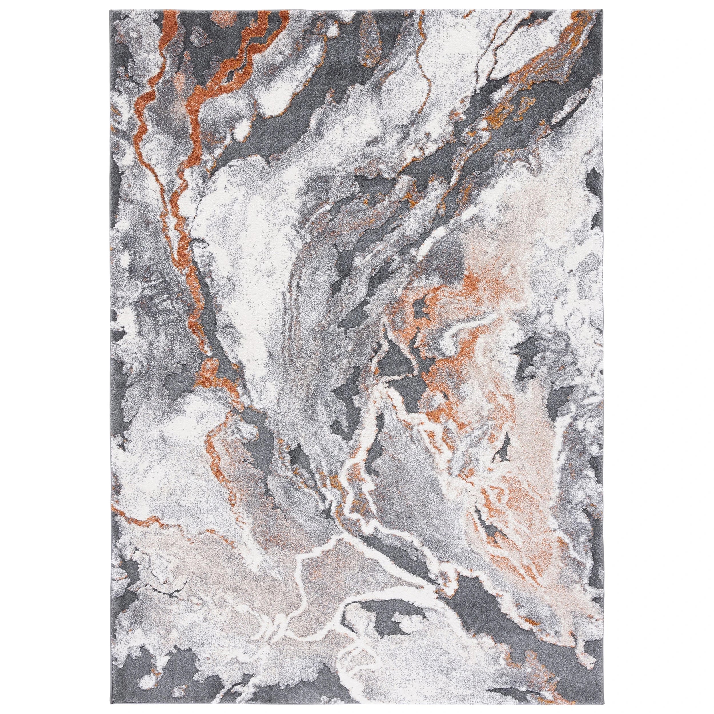 1 Common Ground Rugs Stonefall 222 290x200cm - Large Floor Rug - Orange, 1 of 7