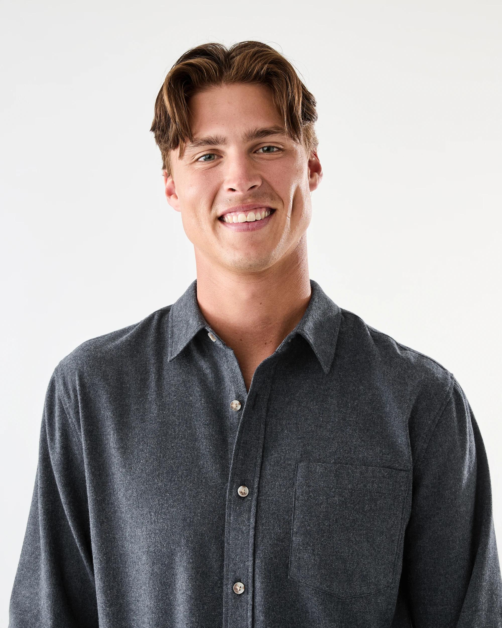 2 Long Sleeve Brushed Shirt Blu Marle, 2 of 8