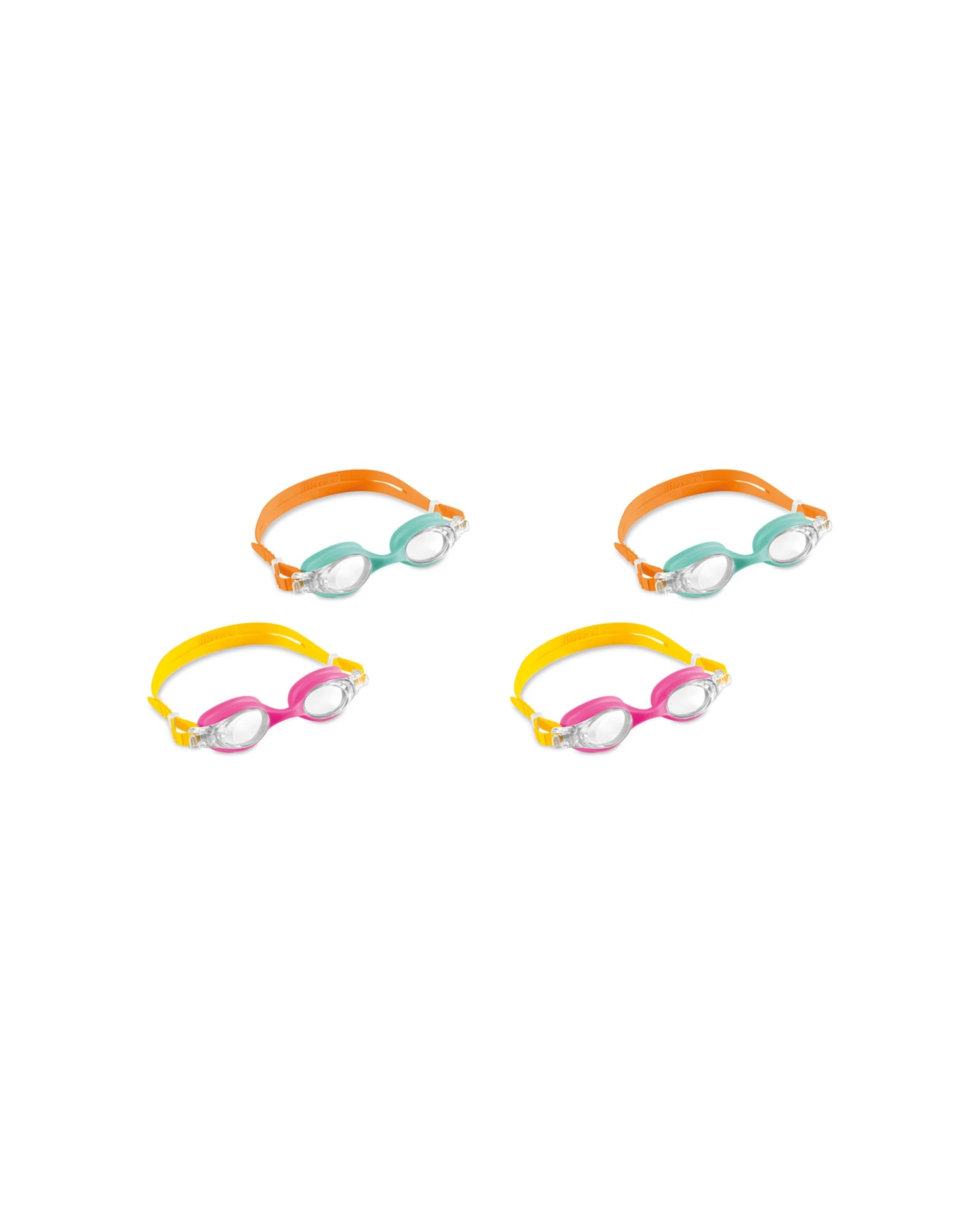 1 Intex 4pc Kids/Children Swimming/Snorkeling Eye Goggles 3-8y, 1 of 4