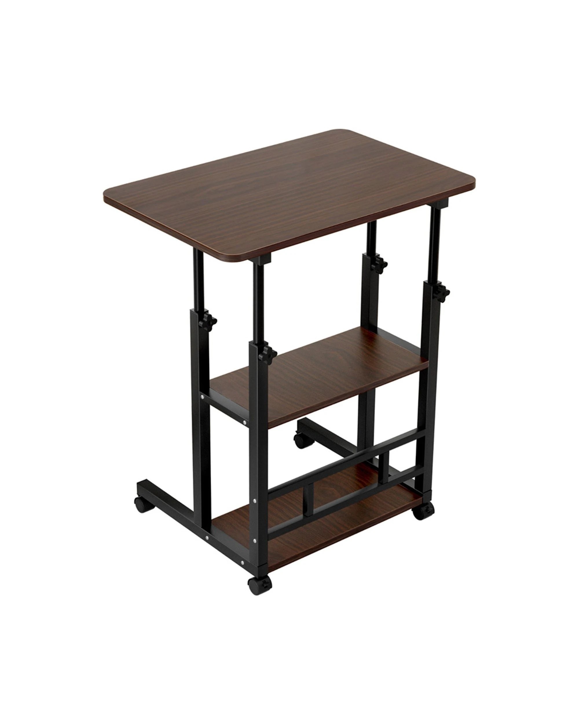 1 Artiss Laptop Desk Height Adjustable Mobile Workstation Computer Desks 60CM - Black, 1 of 6