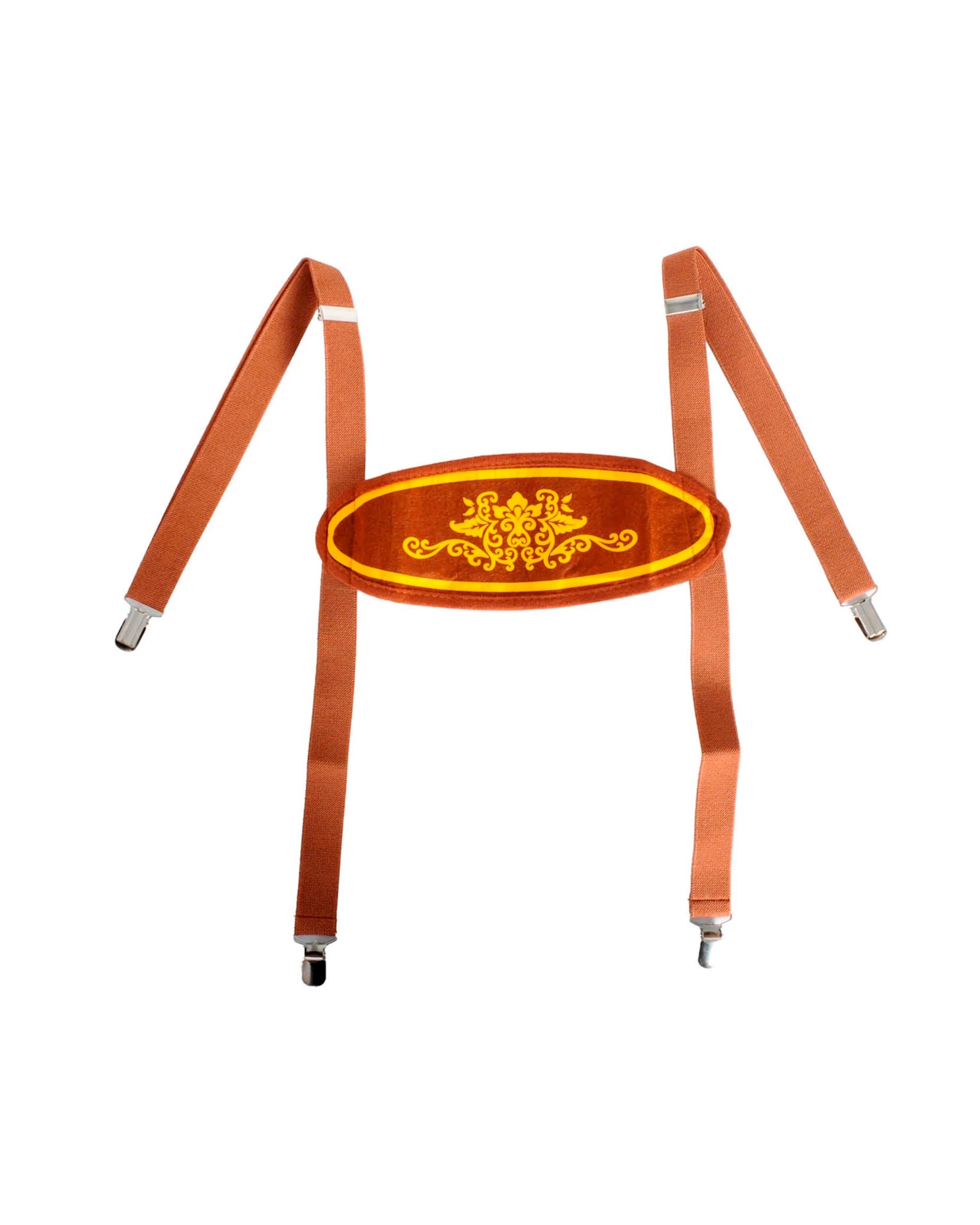 1 Partyrama Brown Lederhosen Suspenders, 1 of 1