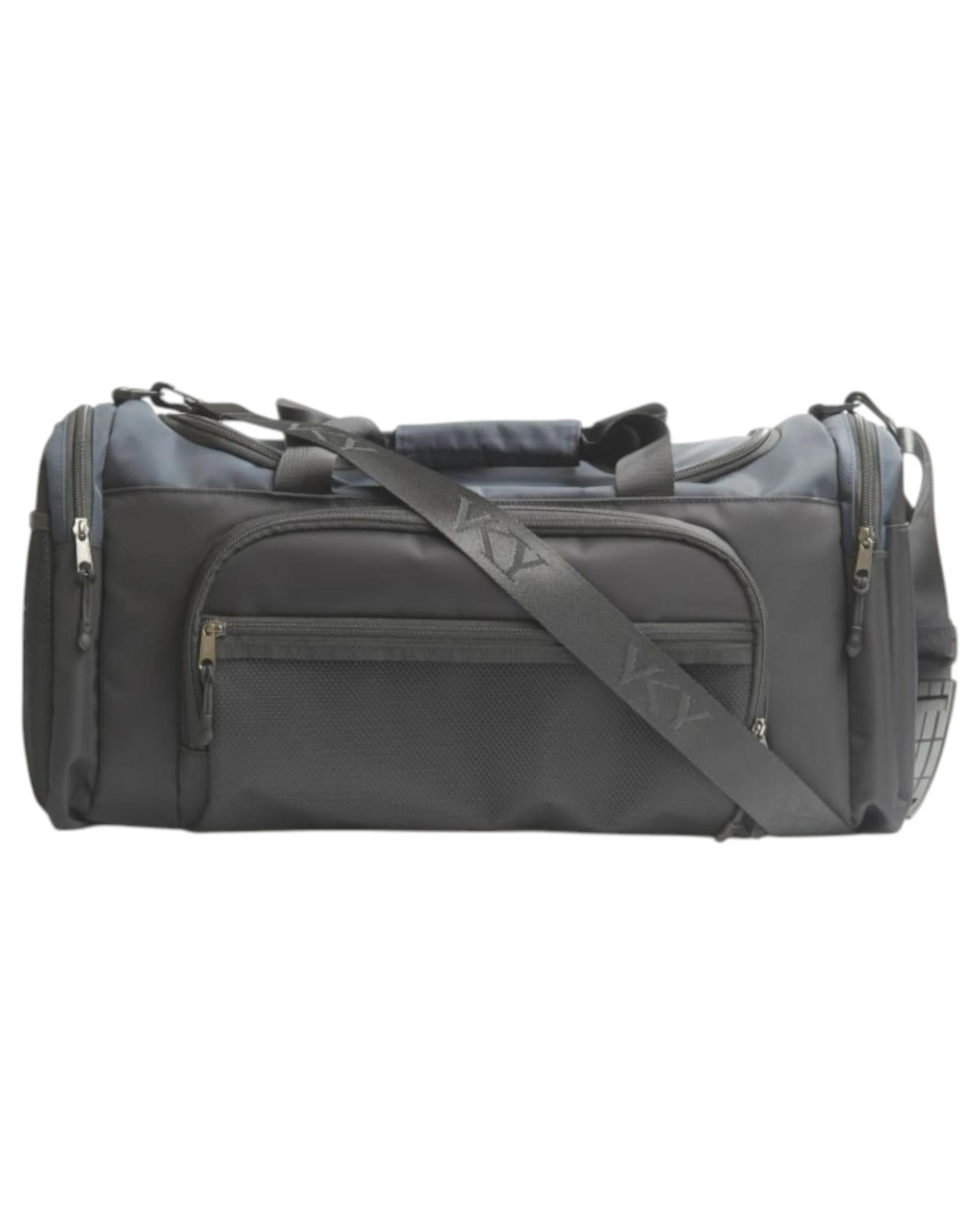 1 VKY Unisex Sports Gym Sport Travel Weekender Duffel Bag BLACK/NAVY, 1 of 6