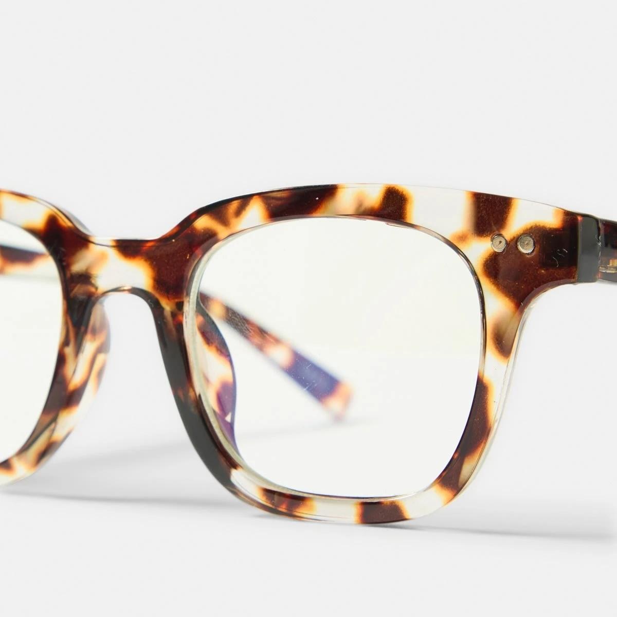 4 Square Blue Light Glasses Tort, 4 of 6