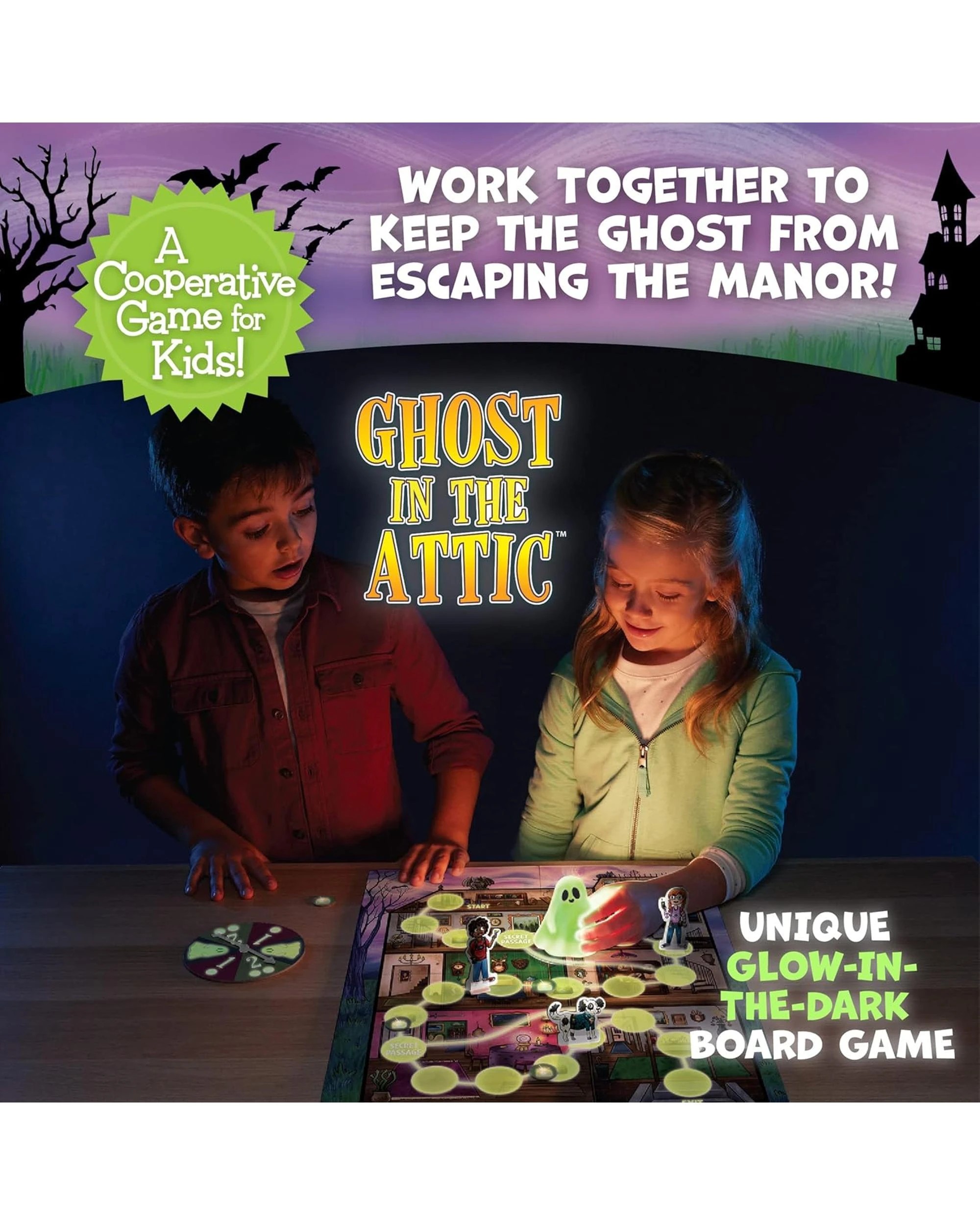 3 Peaceable Kingdom The Ghost in the Attic Board Game, 3 of 7